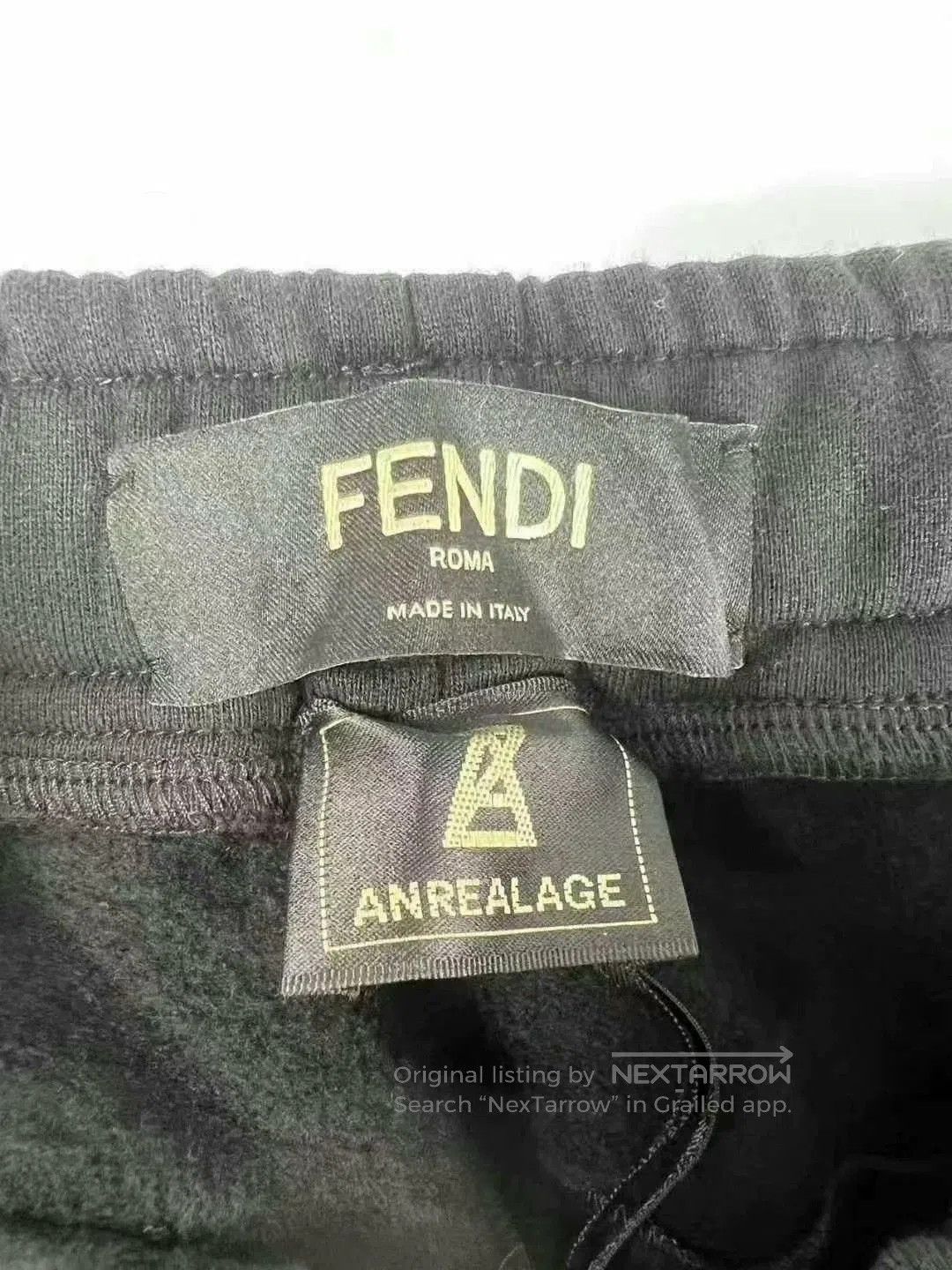 Fendi Fendi Black Logo Sweatpants with Tags. Size US 38 / EU 54 - 4 Thumbnail