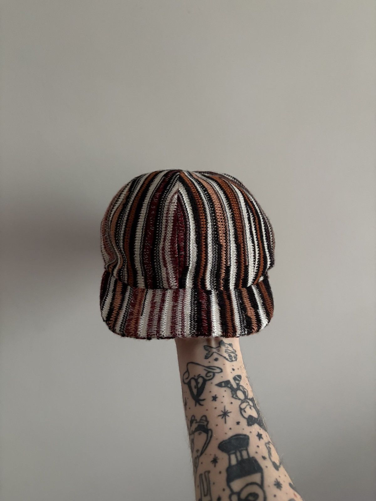Missoni Missoni Multicolor Wool Striped Knit Hat Size ONE SIZE - 1 Thumbnail