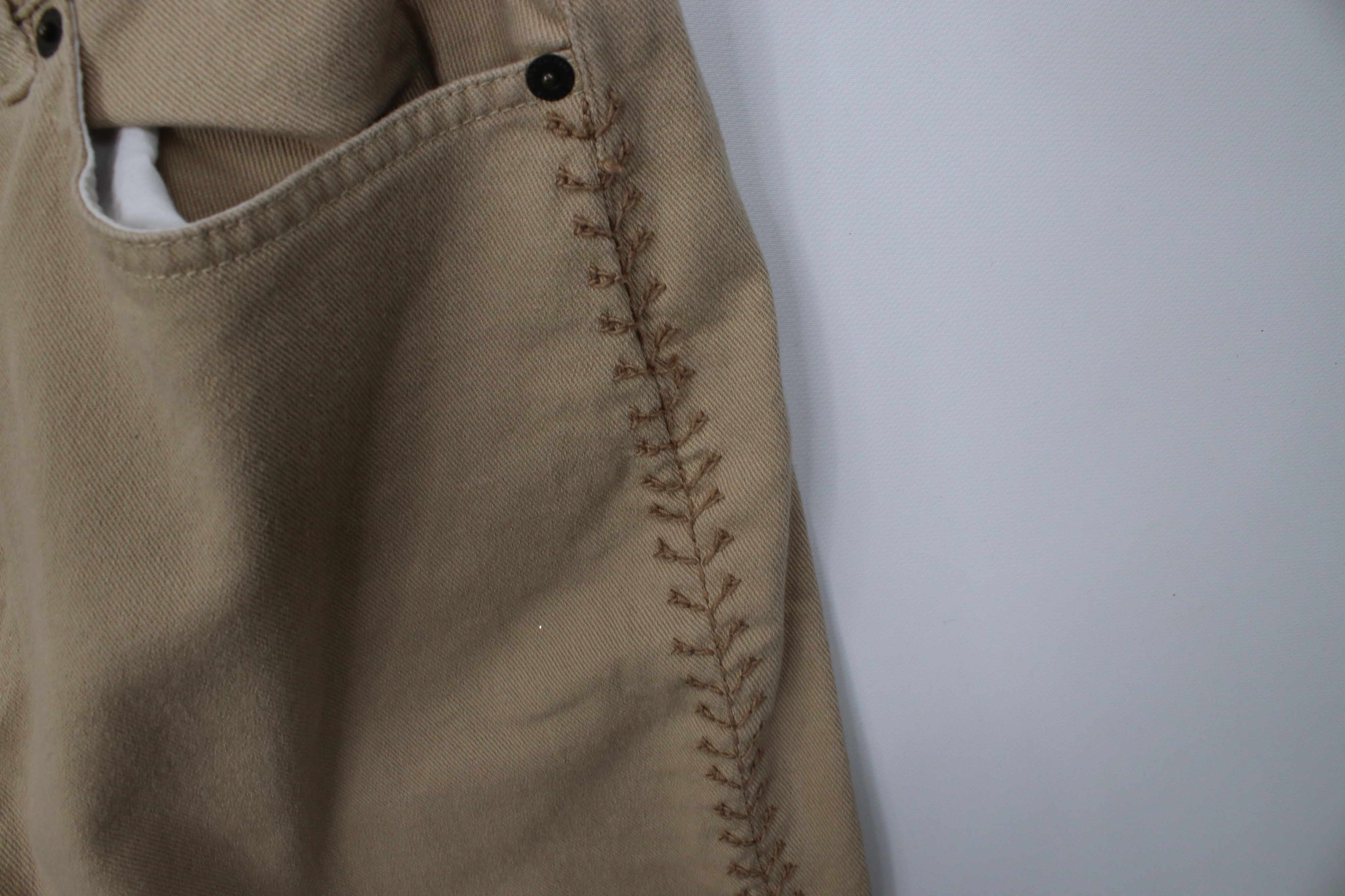 Polo Ralph Lauren Vintage 90s Ralph Lauren Embroidered Flared Wide Leg Jeans Size 30" / US 8 / IT 44 - 6 Thumbnail