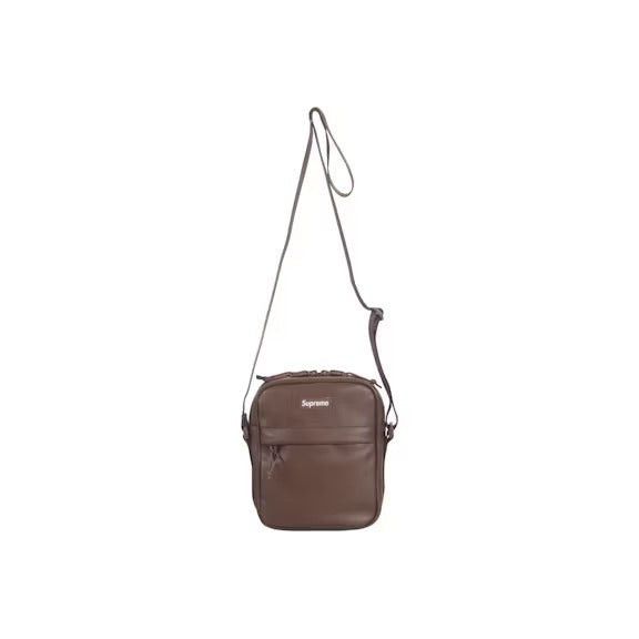 Supreme Leather Shoulder Bag Brown Size ONE SIZE - 1 Thumbnail