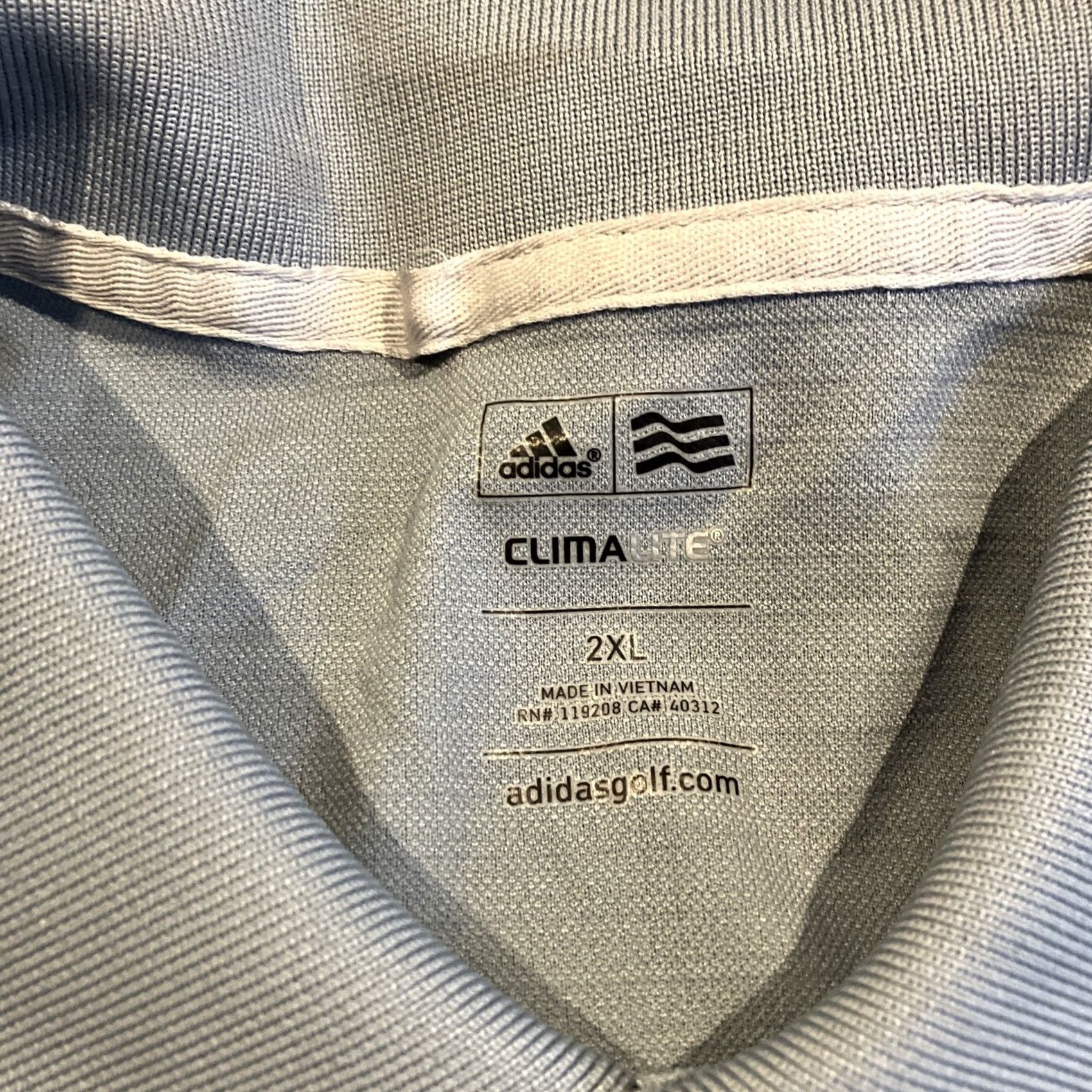 Adidas adidas Climalite NBA PLAYOFFS Embroidered Golf Polo Men XXL Blue Golf Polo Regular Short Sleeve Button Club Embroidered Performance/Activity Golf Men Size US XXL / EU 58 / 5 - 4 Thumbnail