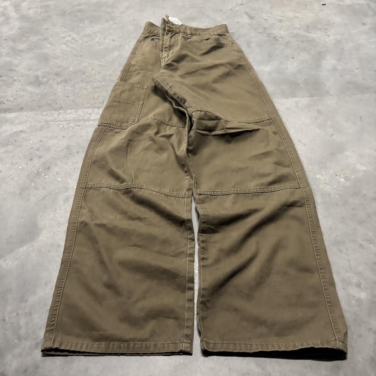 Calvin Klein × Vintage Crazy Vintage Y2K/2000s Grunge Khaki Calvin Klein Work Pants! Size 26" / US 2 / IT 38 - 3 Thumbnail