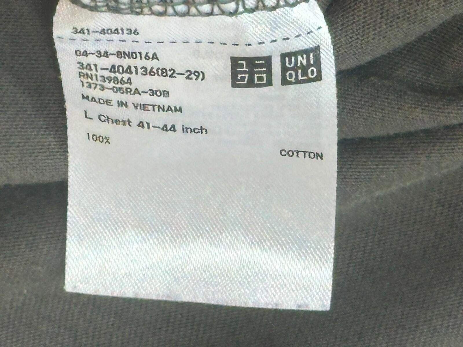 Uniqlo UniQlo 100% Supra Cotton Crew Neck T-Shirt Green Mens L Size US L / EU 52-54 / 3 - 6 Thumbnail