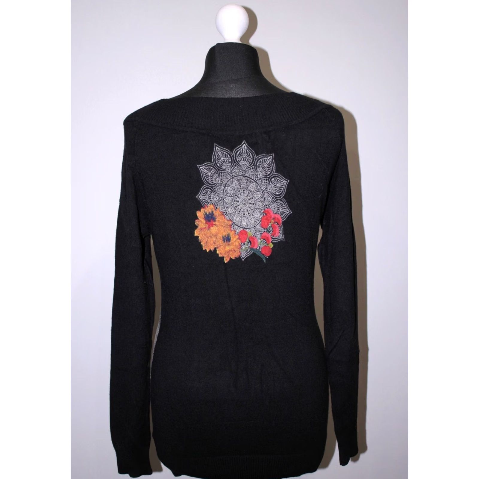 Desigual Desigual Aneta Jumper Tunic Pullover womens S Black Size S / US 4 / IT 40 - 4 Thumbnail