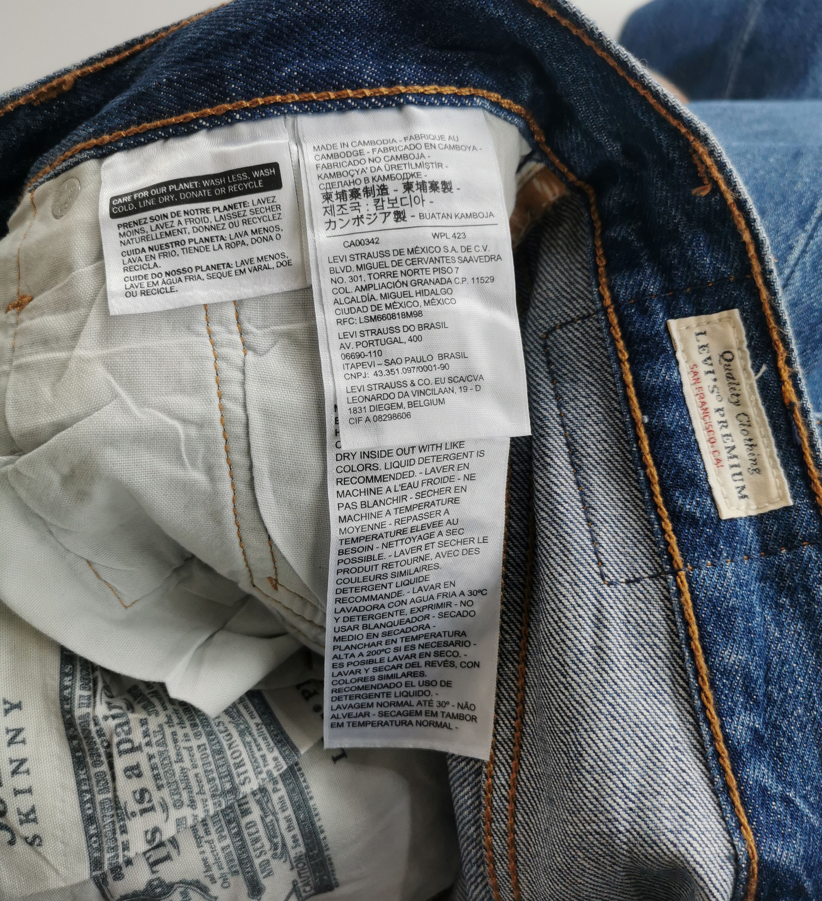 Levi's Vintage Levis 501 Skinny 29'x31.5 (Lenght 41.5') Size US 29 - 15 Thumbnail