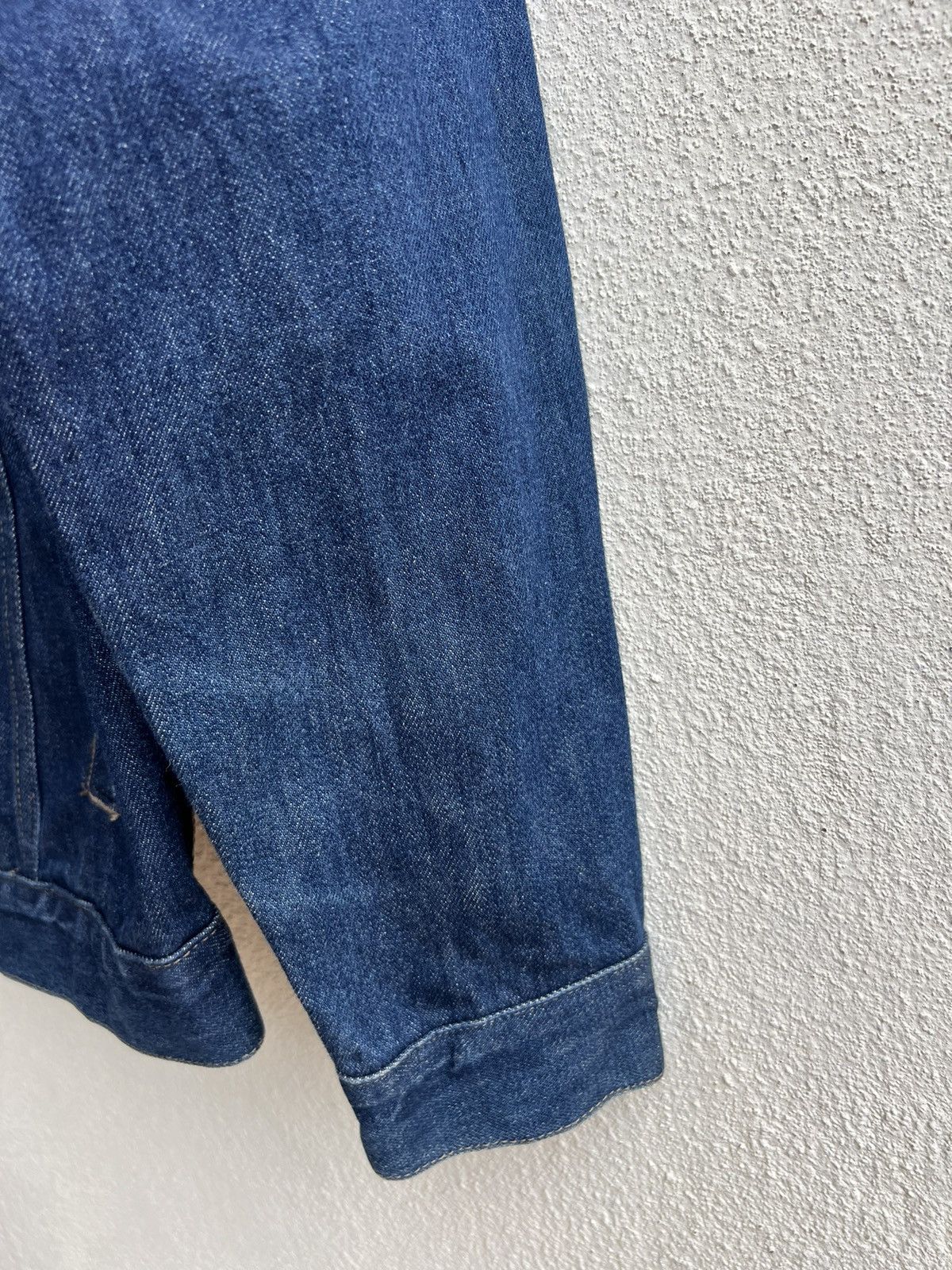 Armani AJ Armani Jeans Indigo 002 Series Denim Trucker Jacket Size US M / EU 48-50 / 2 - 9 Thumbnail