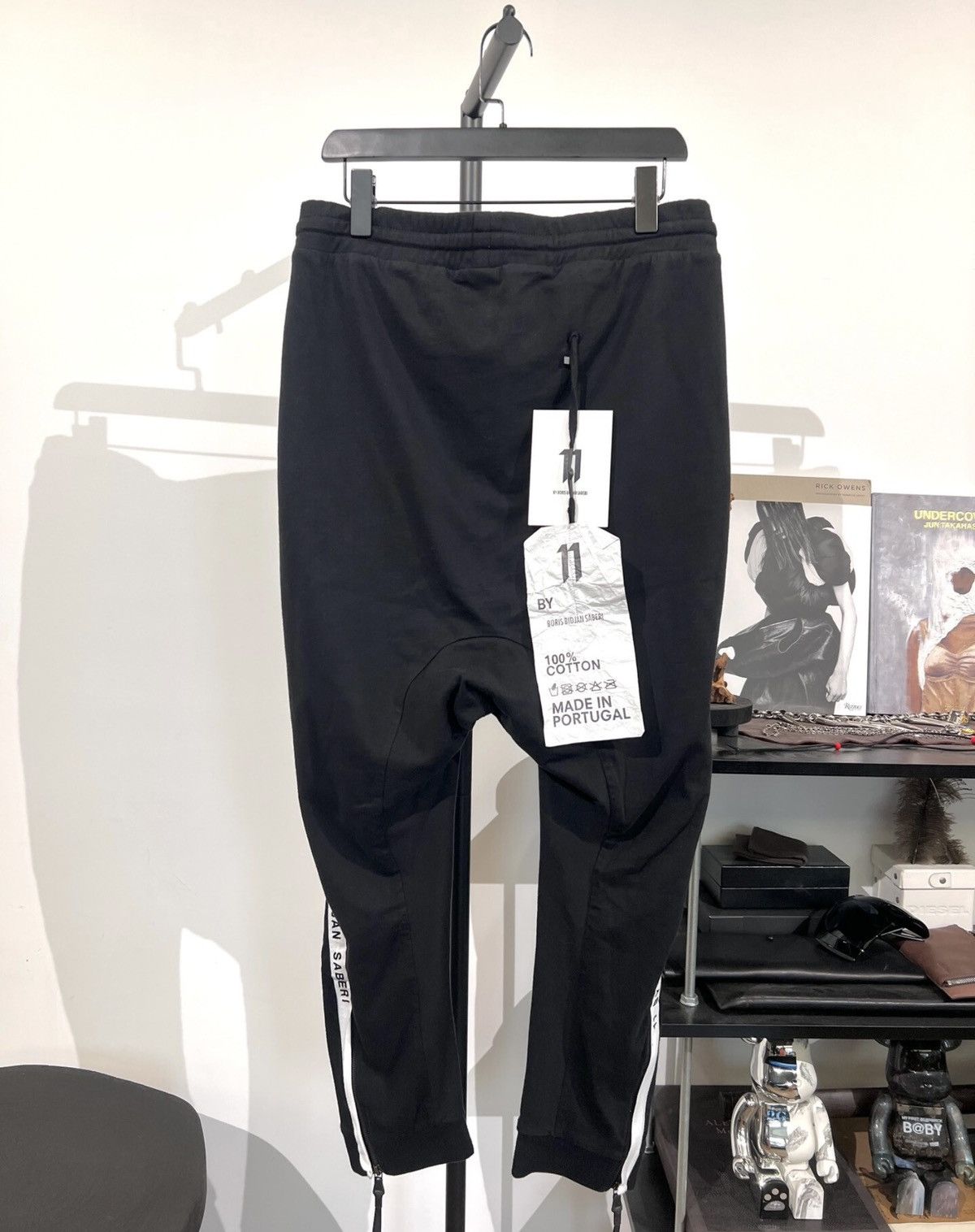 11 By Boris Bidjan Saberi 11ByBBS Label-Embroidered Webbing Tapered Track Pants Size US 32 / EU 48 - 2 Thumbnail