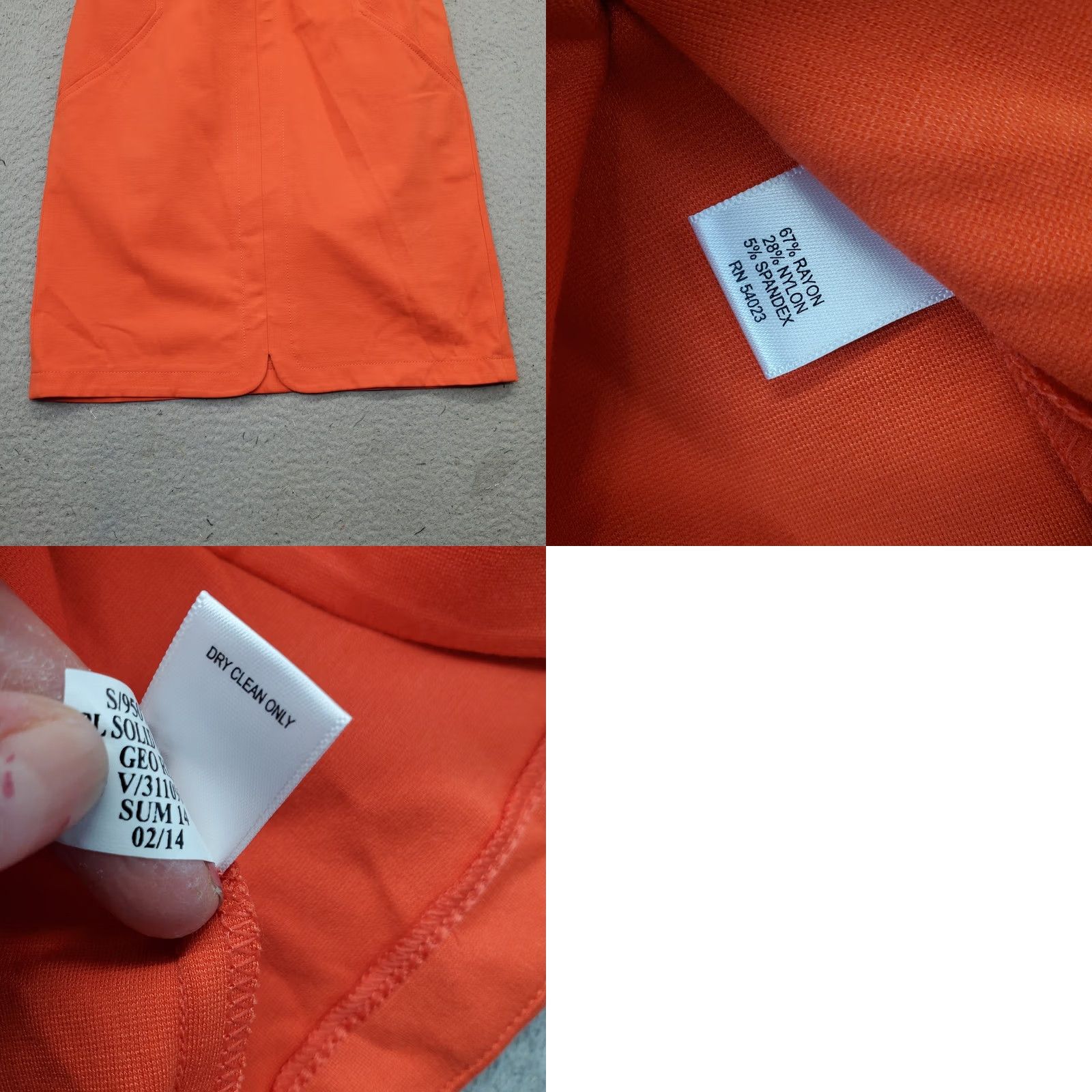 Banana Republic Banana Republic Tank Dress Womens Size 8 Orange Rayon Stretch V-Neck Back Zip Dress Size M / US 6-8 / IT 42-44 - 8 Thumbnail