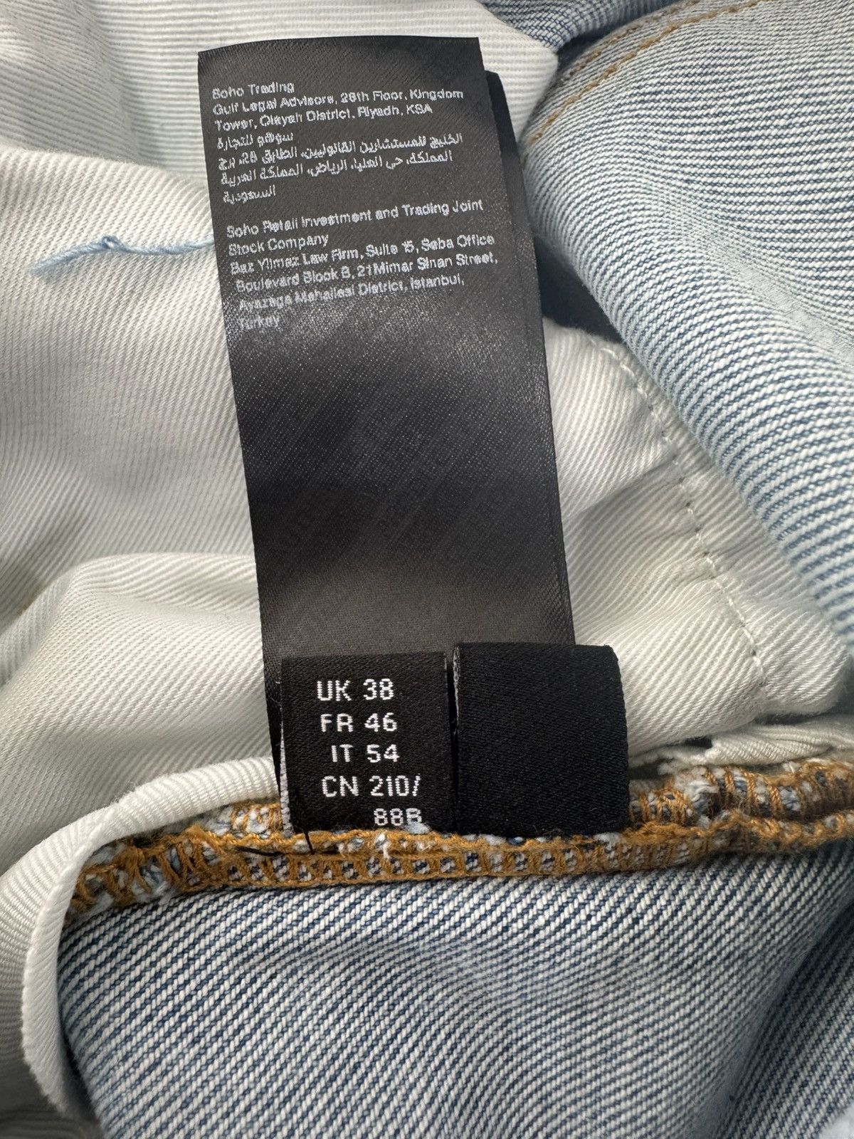 Amiri Amiri MX1 Bandana Jacquard Jean Light Blue Size US 38 / EU 54 - 8 Thumbnail