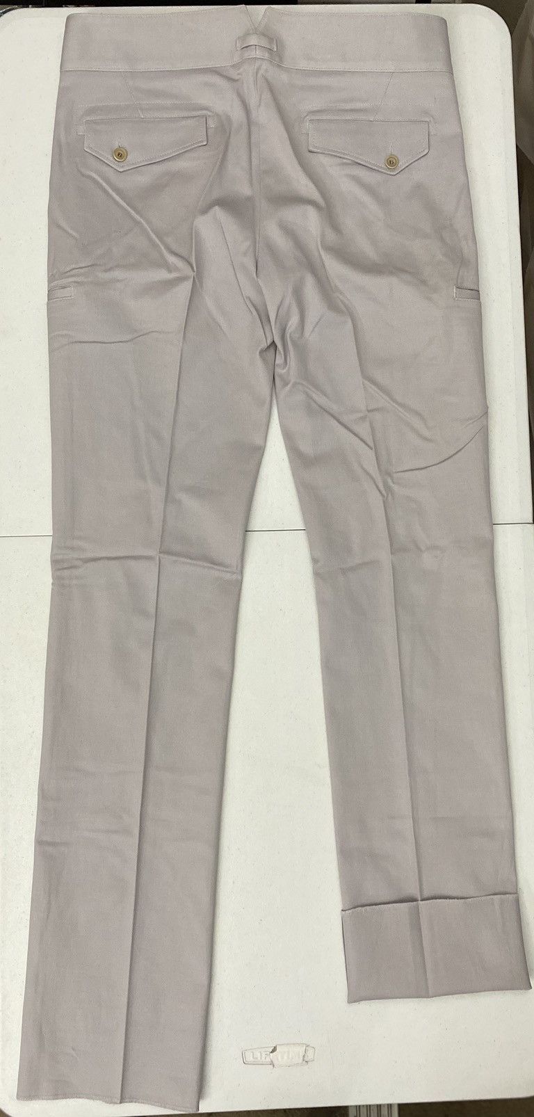 Versace Versace 🇮🇹 Smoke Purple Twill Brass Buckle Cargo Pants 50 NEW Size US 34 / EU 50 - 4 Thumbnail