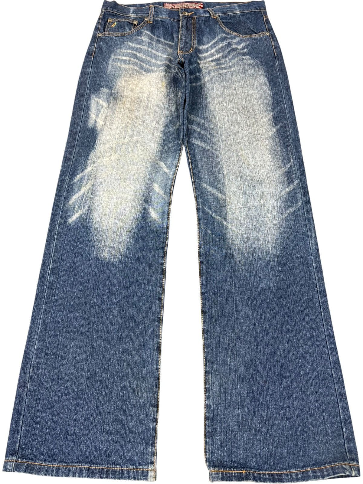 Volcom Vintage Volcom Faded Wash Baggy Skate Jeans Size US 35 - 1 Thumbnail