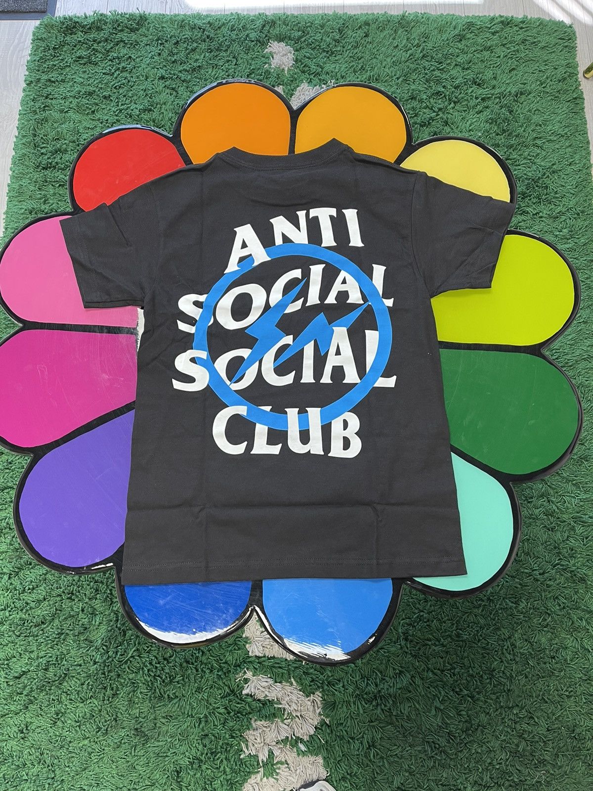 Anti Social Social Club × Fragment Design Anti Social Social Club X Fragment Blue Bolt T-shirt Size US S / EU 44-46 / 1 - 1 Thumbnail