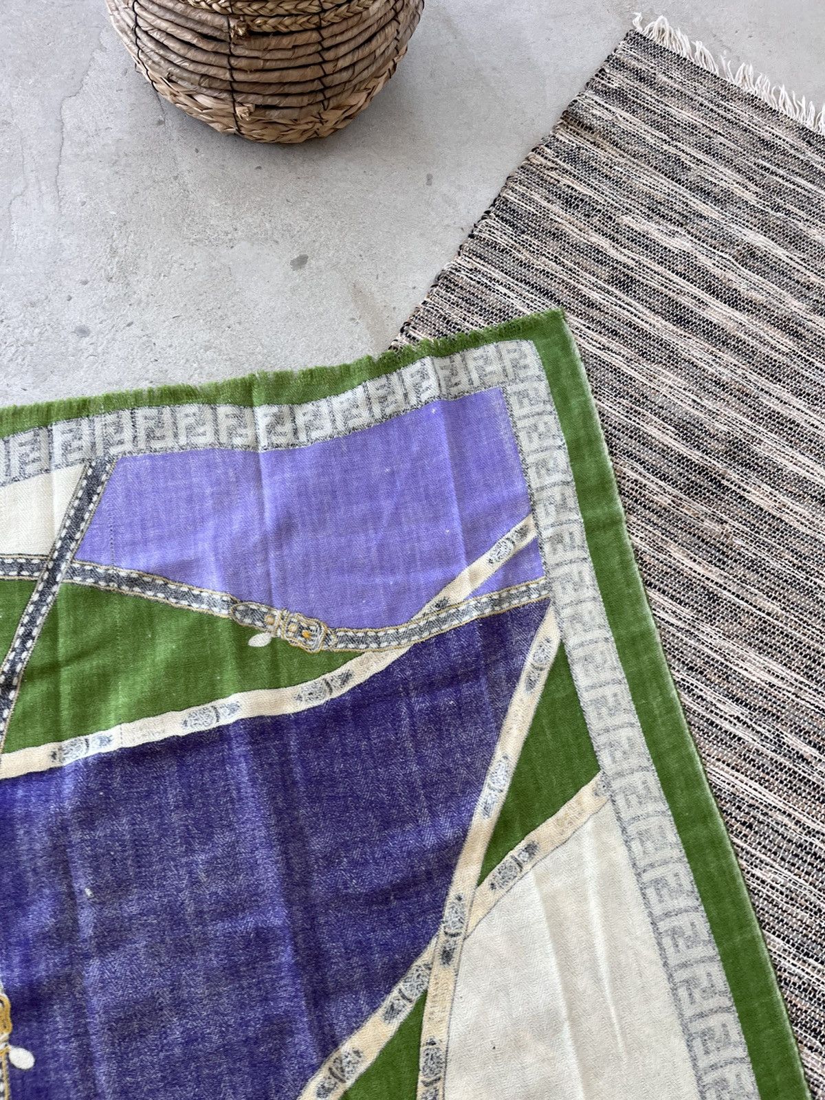 Fendi Rare 70s 80s Vintage Fendi Scarf Luxury Archive Y2K Size ONE SIZE - 24 Thumbnail