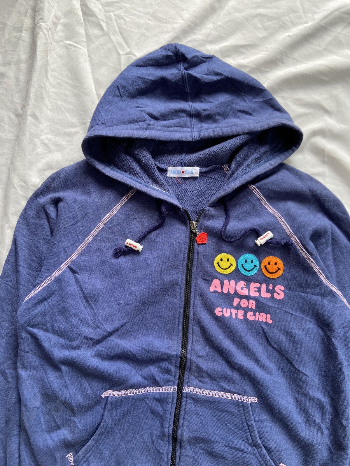 Angel Blue ANGELS BLUE POP & CUTE HAVE A NICE SMILE ZIP HOODIE Size US S / EU 44-46 / 1 - 3 Thumbnail