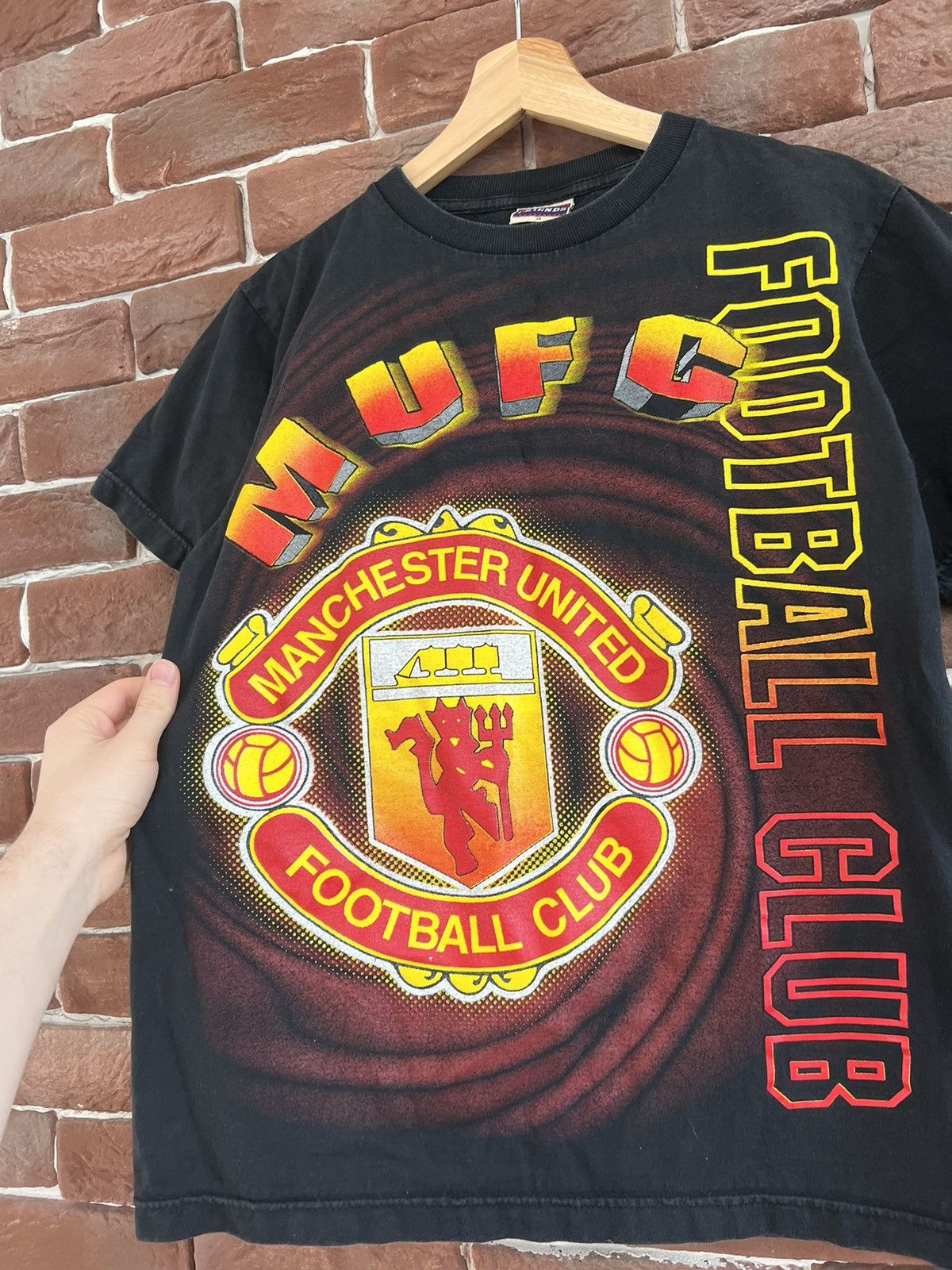 Vintage VINTAGE 00s Manchester United Solskjaer Football Tshirt Rap Size US M / EU 48-50 / 2 - 3 Thumbnail