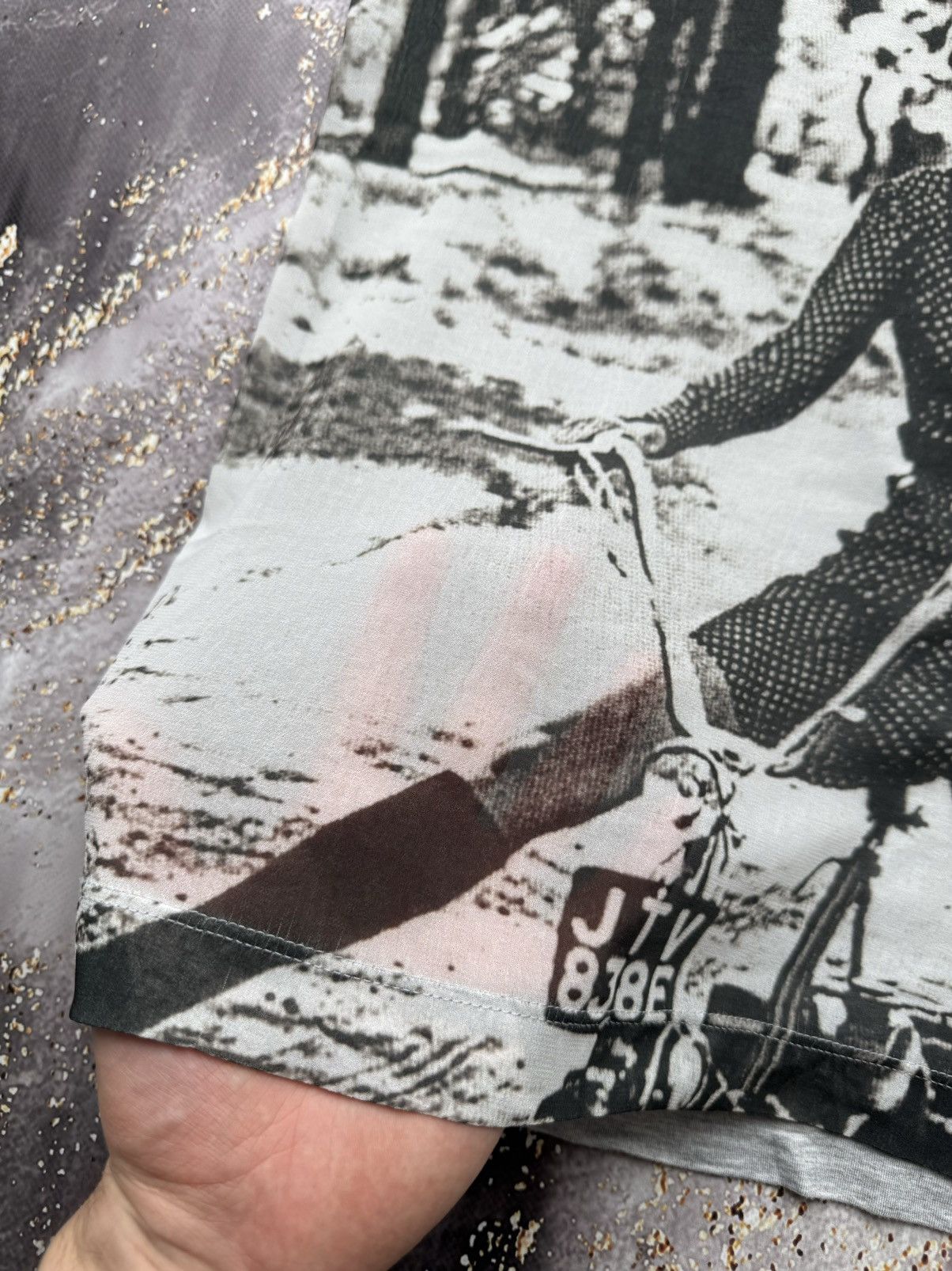 Dolce & Gabbana × Vintage Dolce & Gabbana Vintage Mesh Printed Tank Top Size M / US 6-8 / IT 42-44 - 4 Thumbnail