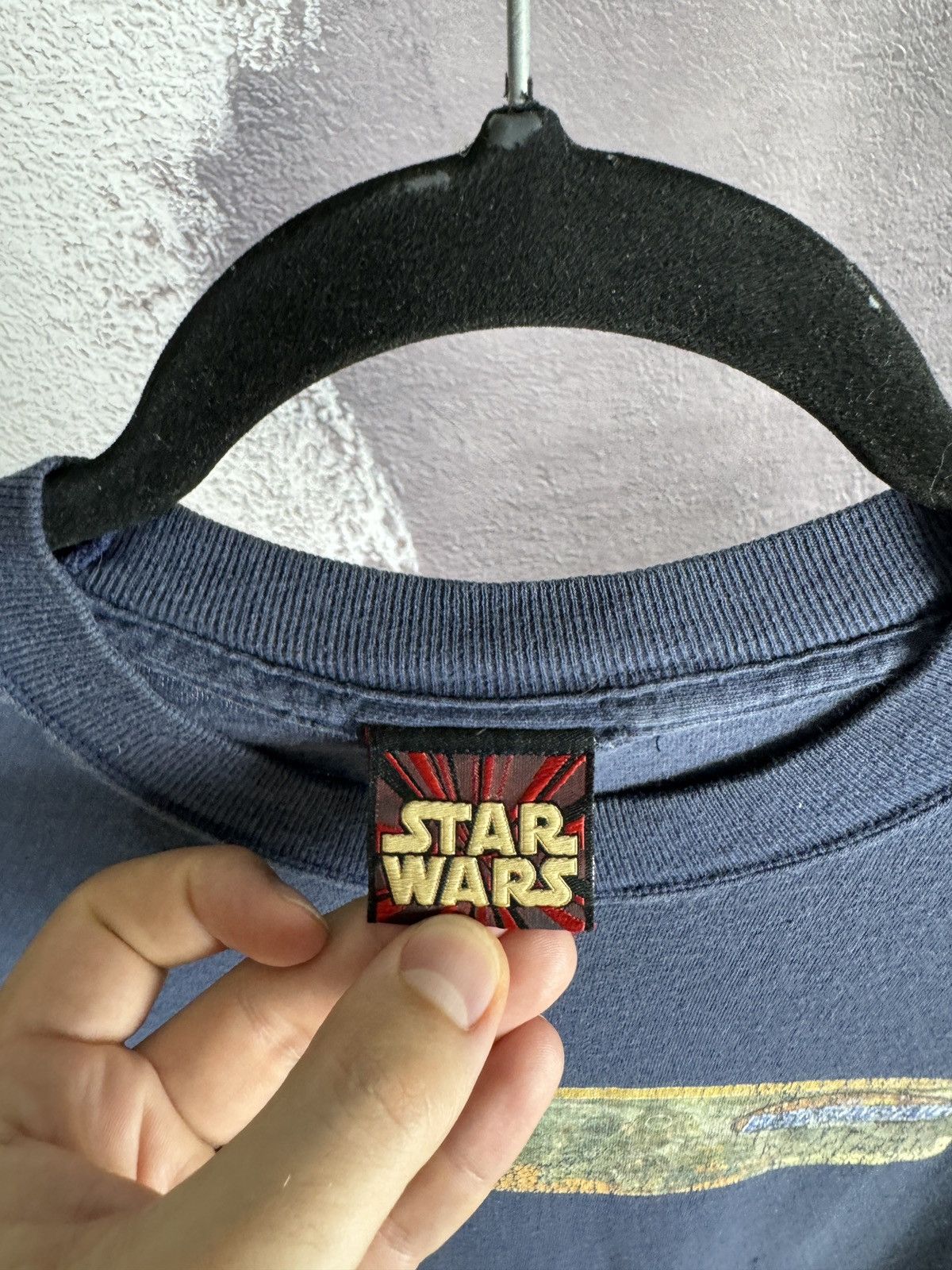 Star Wars STAR WARS POD RACING Vintage LOGO BLUE Tee distressed Size US L / EU 52-54 / 3 - 11 Thumbnail