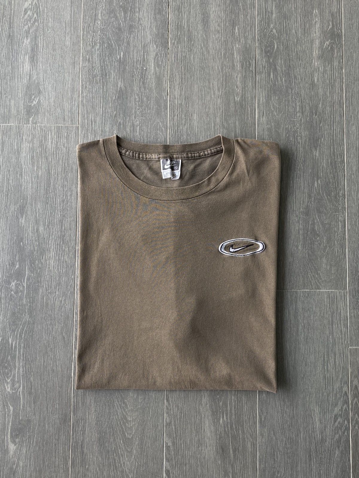 Vintage 90’s Brown Mocha Nike Oval Swoosh Tee