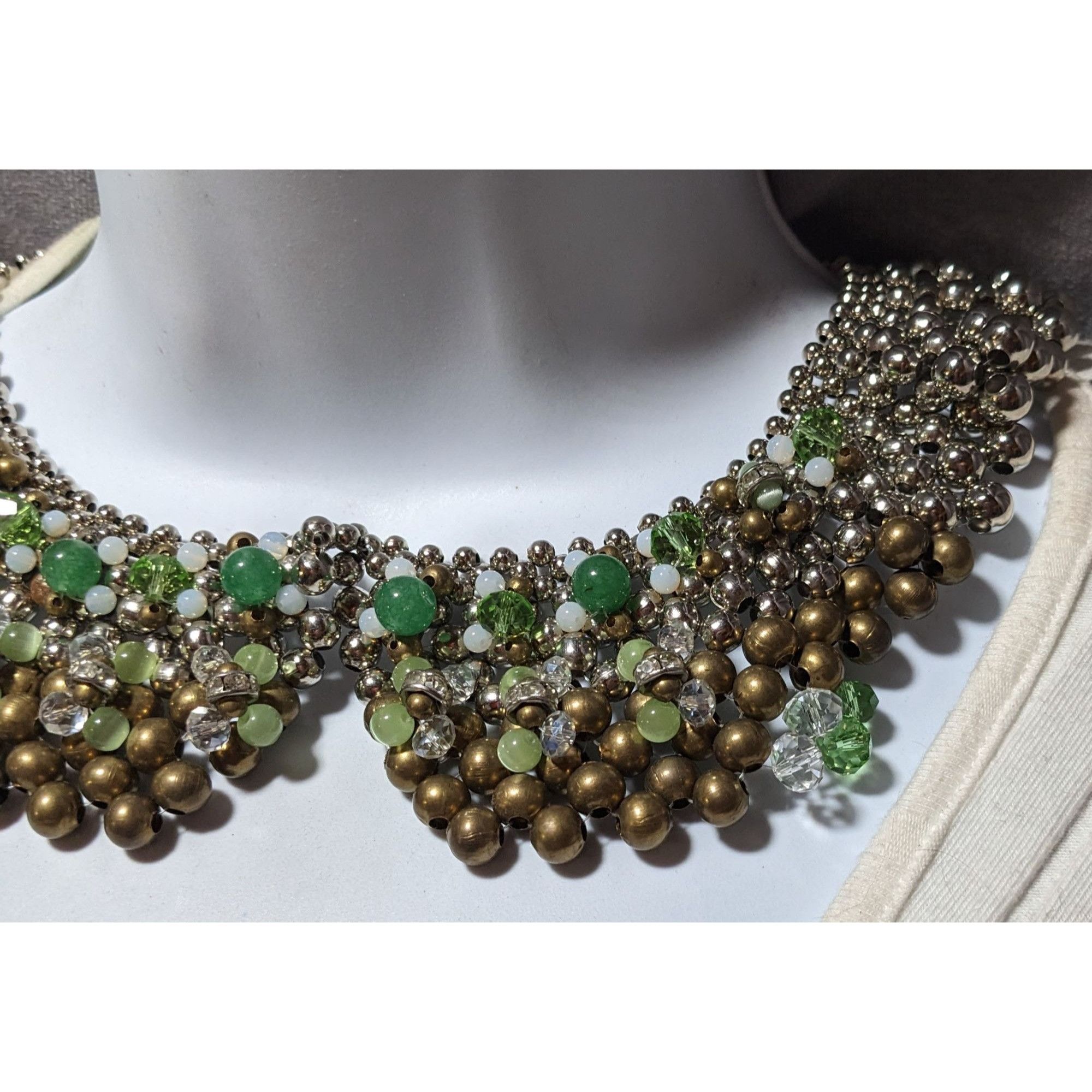 Other Pam Hiran Vintage 90s Beaded Bib Necklace Size ONE SIZE - 8 Thumbnail