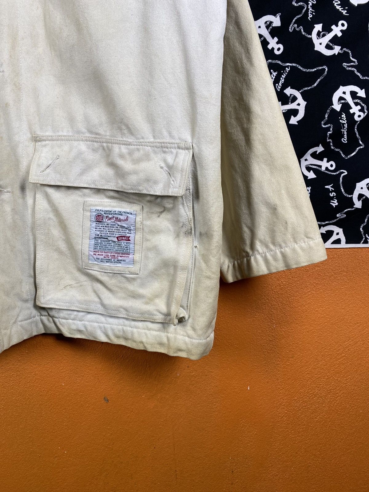 Japanese Brand BROWNIE Japanese Workwear Canvas Jacket Corduroy Collar Size US L / EU 52-54 / 3 - 6 Thumbnail
