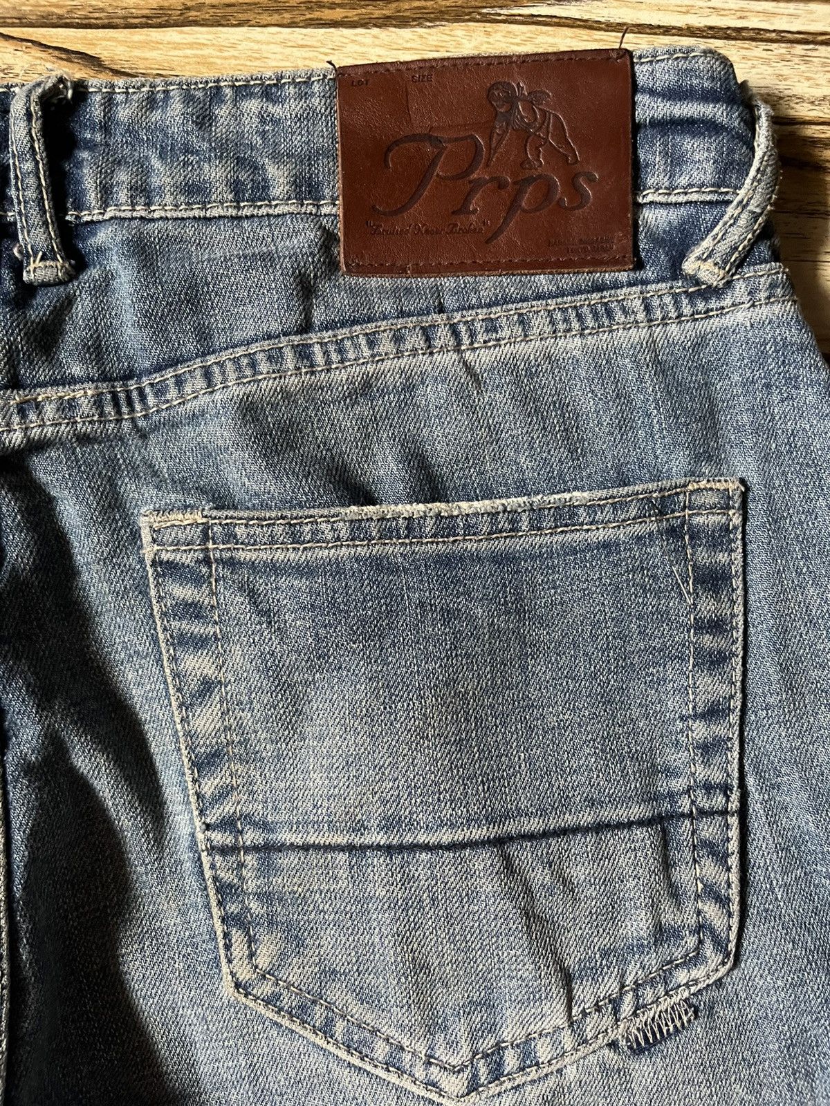 Prps Prps Distressed Blue Jean Jeans Fly Button 501 Cutting Size US 30 / EU 46 - 9 Thumbnail