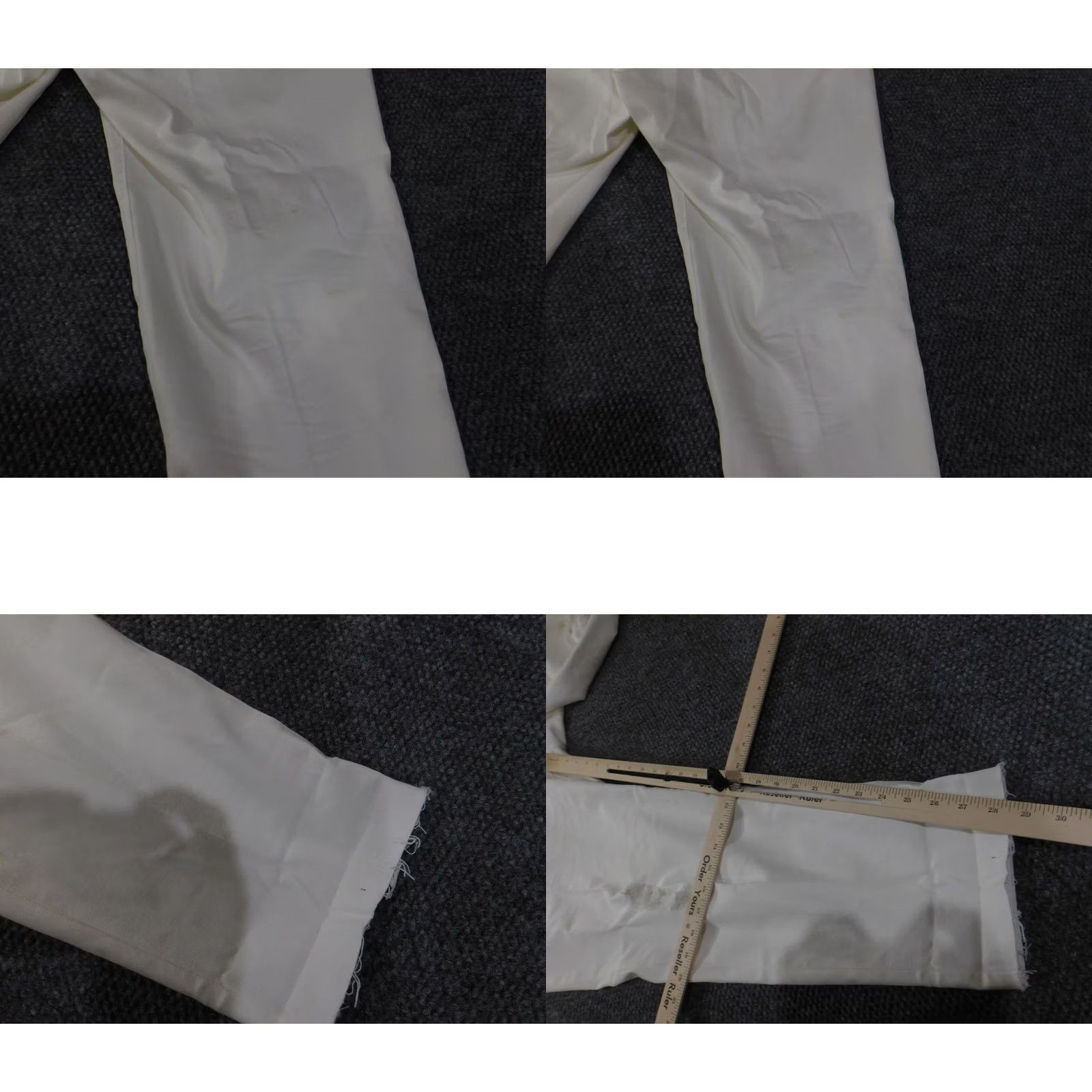 Lucky Brand Lucky Brand Jeans Womens 20W White Distressed Reese Boyfriend Cropped Jeans 5-Pocket Blue Regular Plus Size Pants Mens? Size 42" / US 20 - 9 Thumbnail