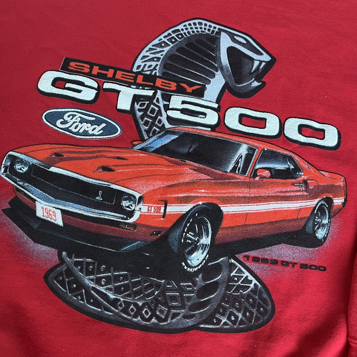 Ford × Vintage Vintage Ford Shelby GT 500 1969 Cobra Crewneck Sweatshirt Size US M / EU 48-50 / 2 - 3 Thumbnail
