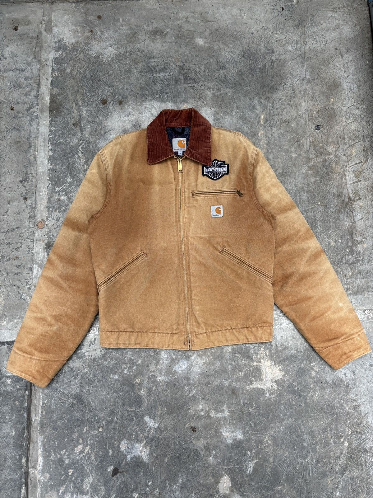 Carhartt Carhartt Detroit J001 BRN 2015 Sunfaded Made In The Usa Size US S / EU 44-46 / 1 - 1 Thumbnail