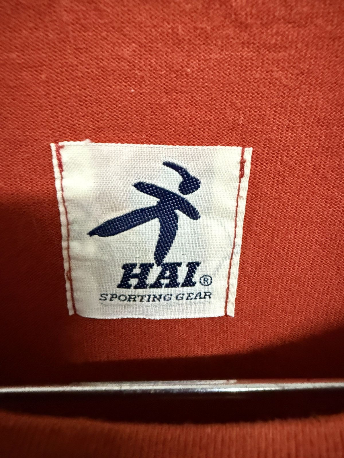 Hai Sporting Gear × Issey Miyake × Vintage Vintage Issey Miyake Hai Sporting Gear Patches Tshirt Size US M / EU 48-50 / 2 - 5 Thumbnail