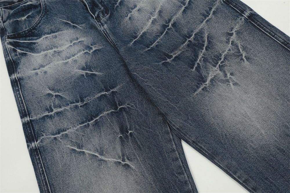 Japanese Brand × Jean Tie-dye gradient trendy washed loose jeans for men Size US 32 / EU 48 - 6 Thumbnail