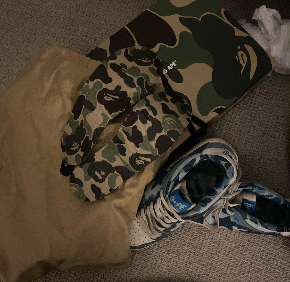 Bape bape sk8sta camo blue low sneakers Size US 9 / EU 42 - 8 Thumbnail