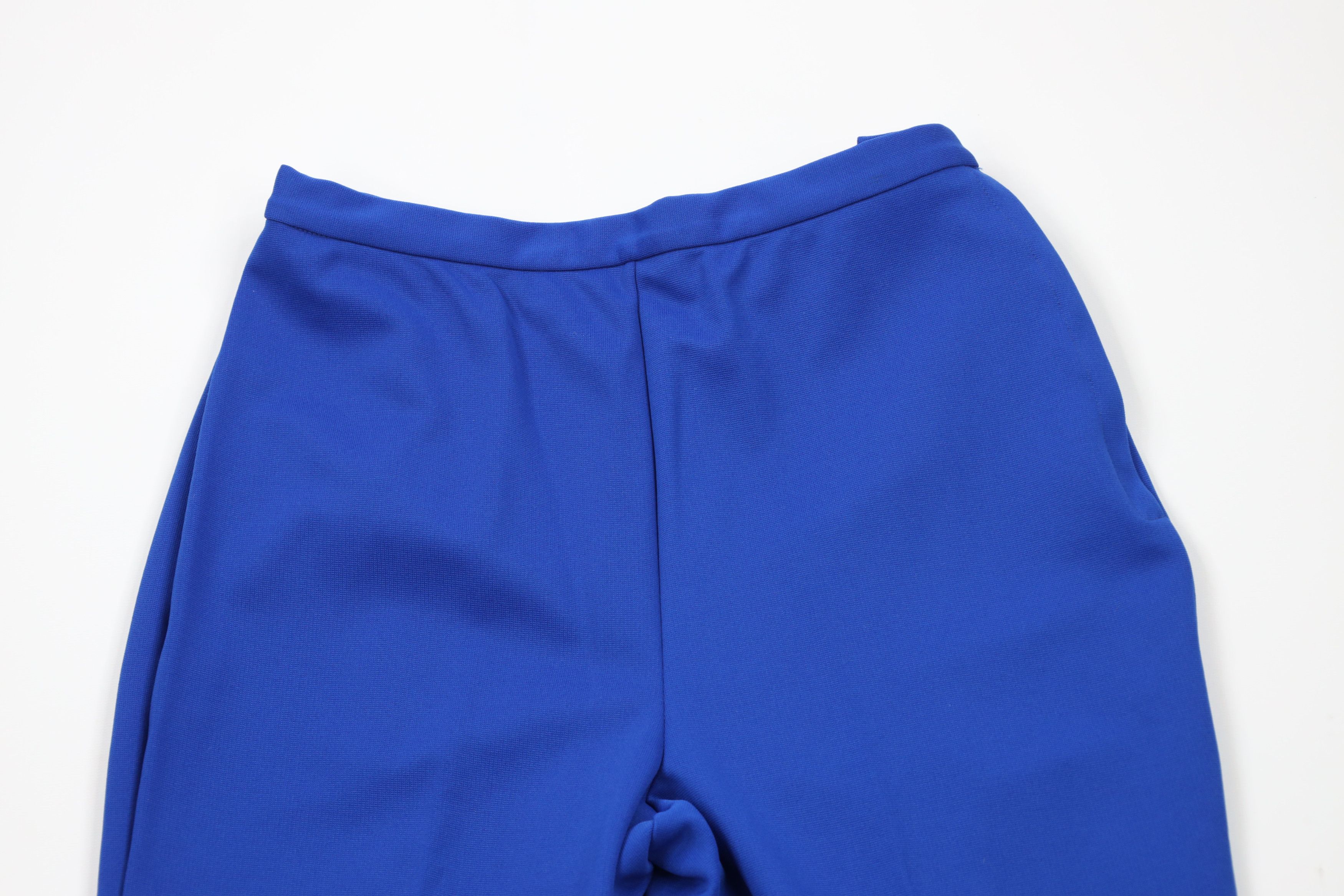 Vintage Vintage 70s Streetwear Flared Wide Leg Chino Pants Blue USA Size 28" / US 6 / IT 42 - 7 Thumbnail