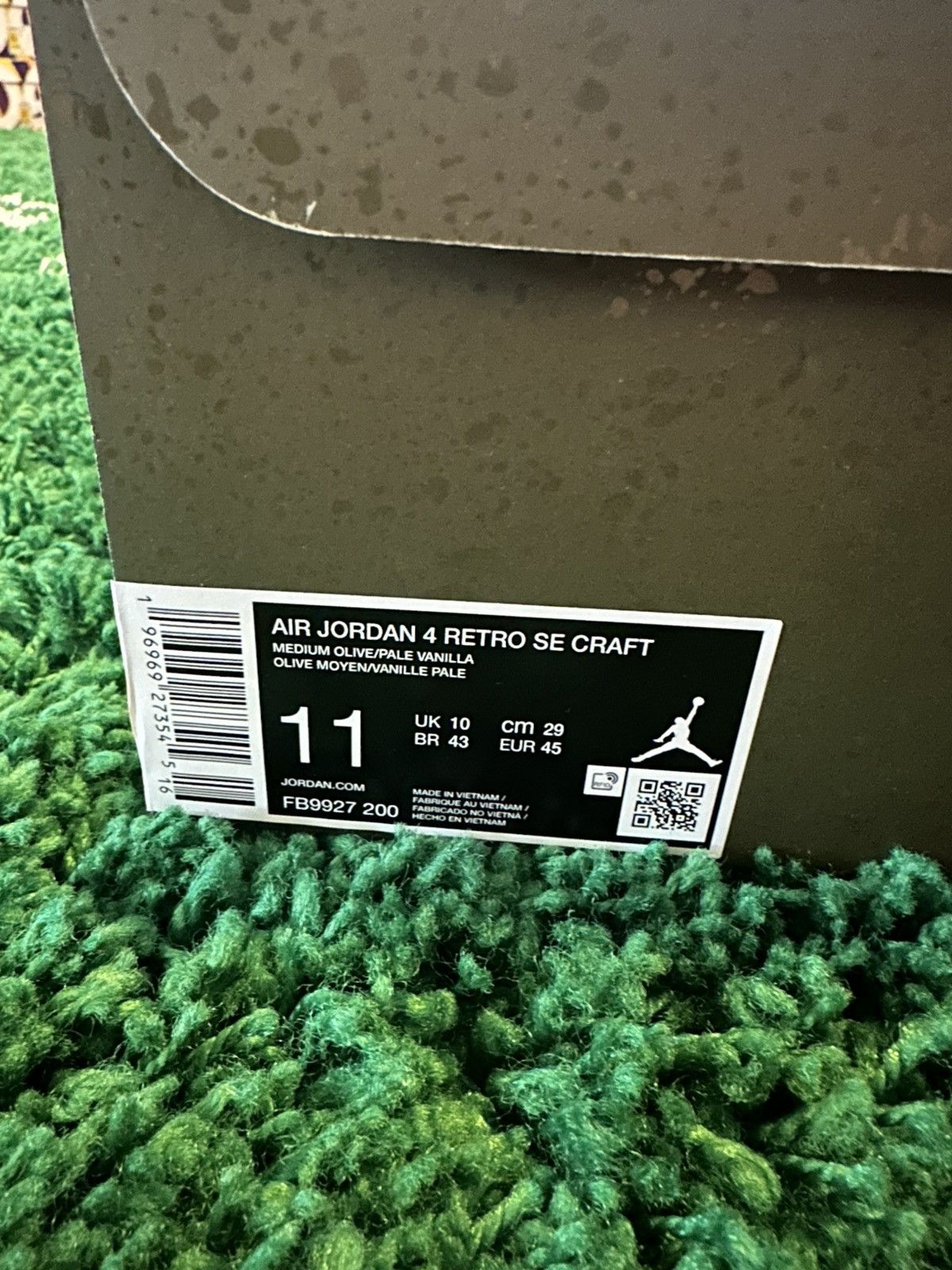 Jordan Brand × Nike Jordan 4 Craft Medium Olive 11 Size US 11 / EU 44 - 8 Thumbnail