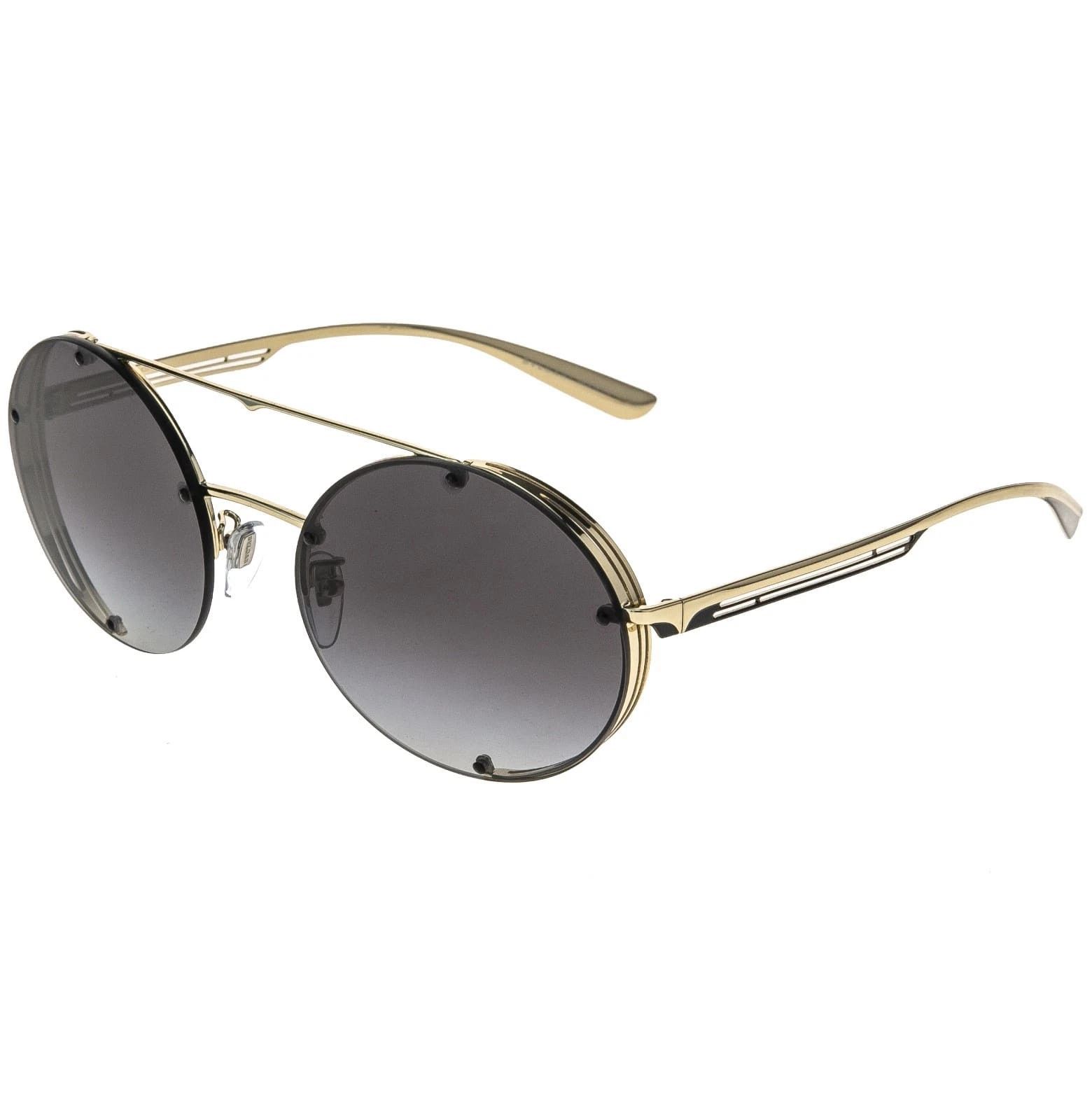 Bvlgari BVLGARI BV6127 6127 B.ZERO1 Gold Black Metal Oval Sunglasses Size ONE SIZE - 8 Thumbnail