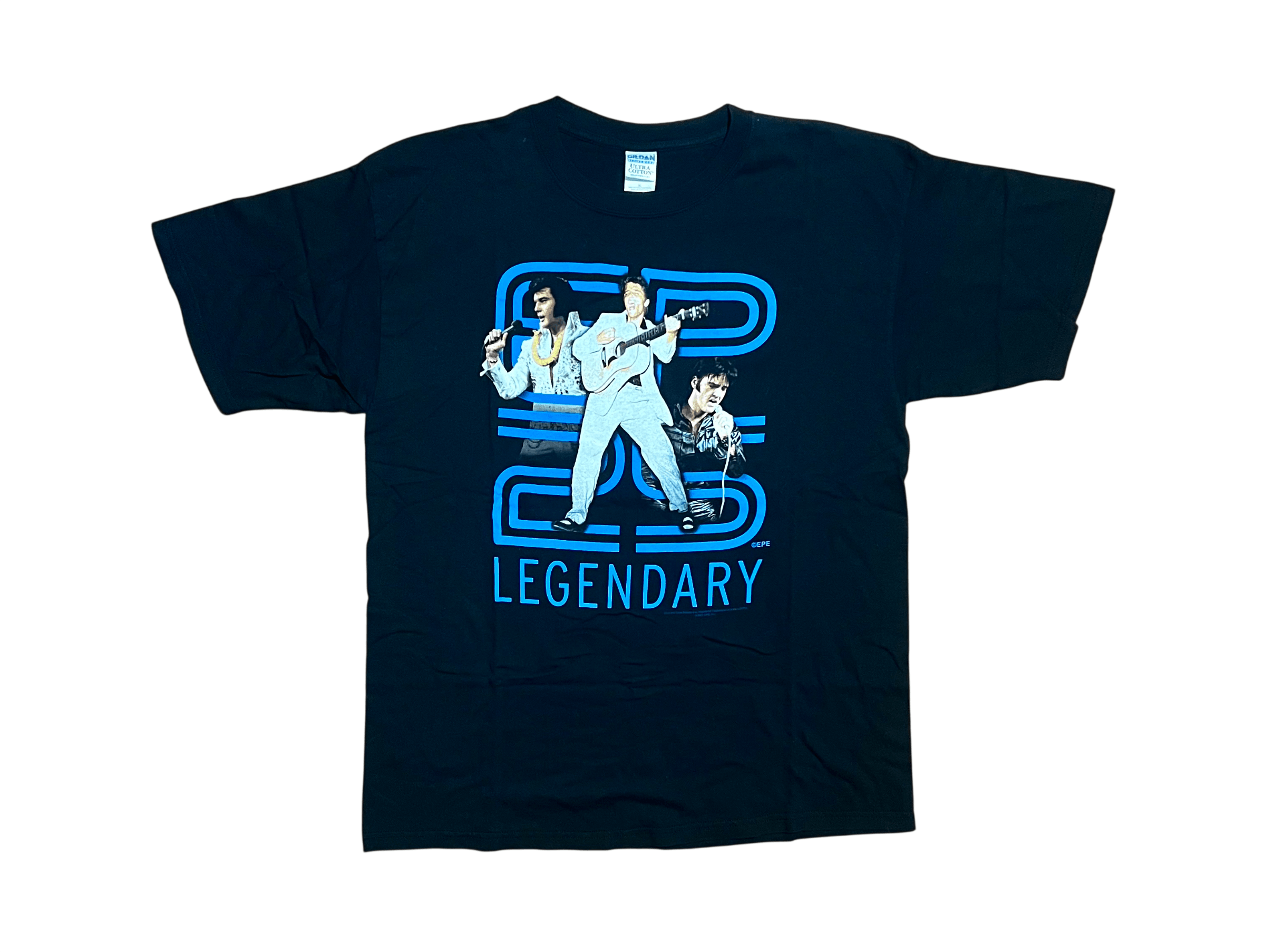 Gildan Elvis Presley "Legendary EP25" Y2K Vintage Graphic T-Shirt Size US XL / EU 56 / 4 - 1 Thumbnail