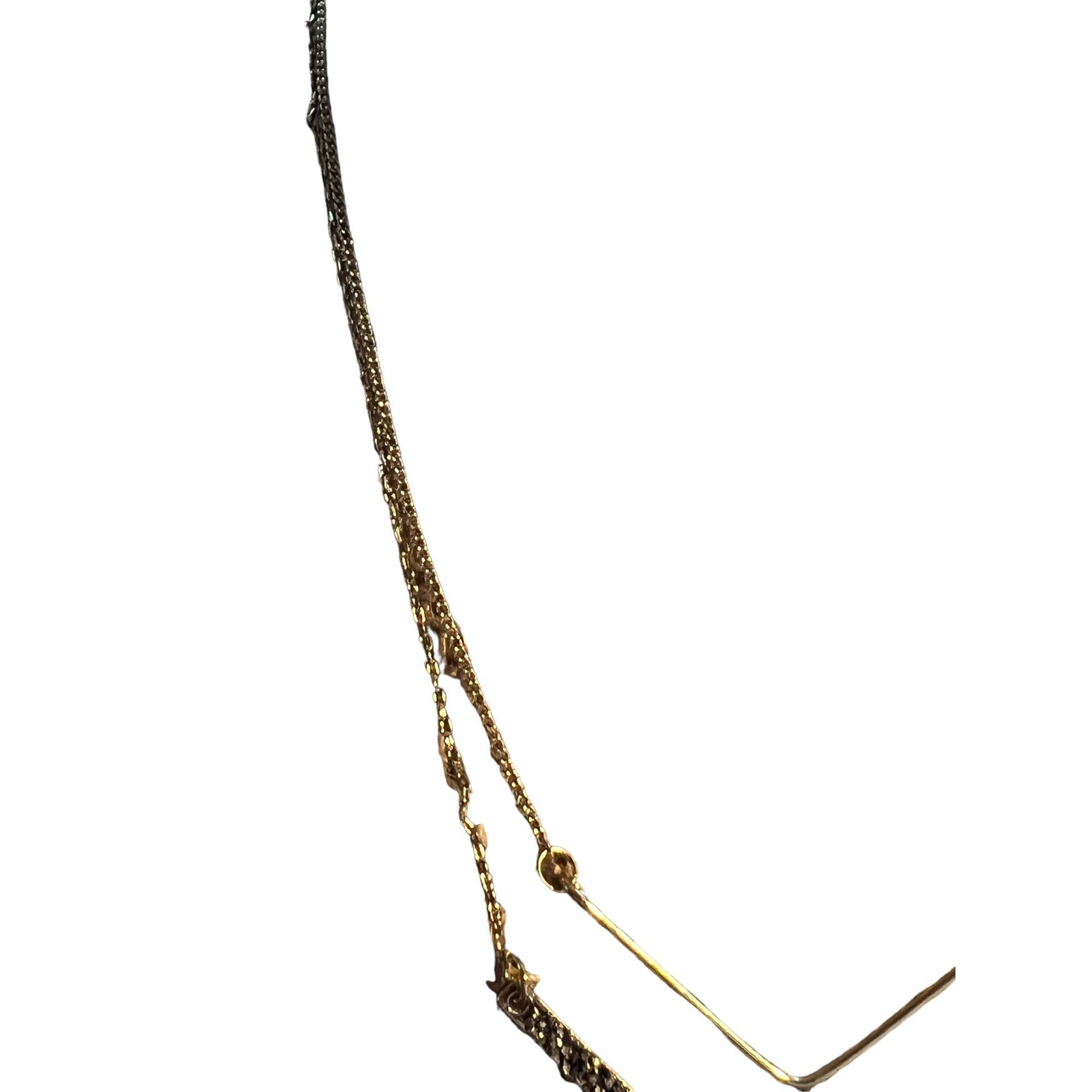 American Eagle Outfitters American Eagle Double Strand Necklace Layer V Design Faux Dr Size ONE SIZE - 3 Thumbnail