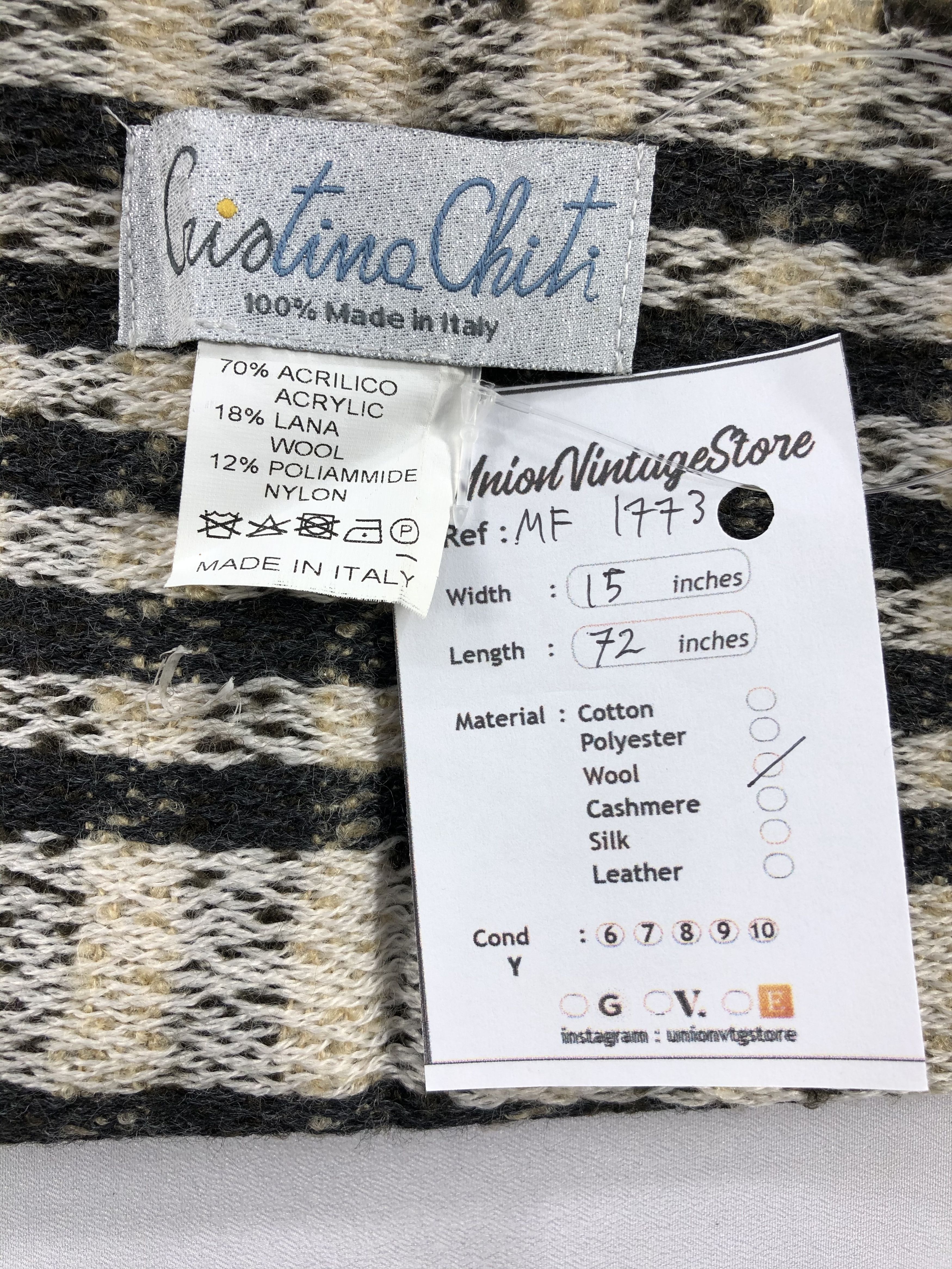 Vintage Vintage Giotino Chiti Scarf/Muffler/Neckwear MF1772 Size ONE SIZE - 5 Thumbnail