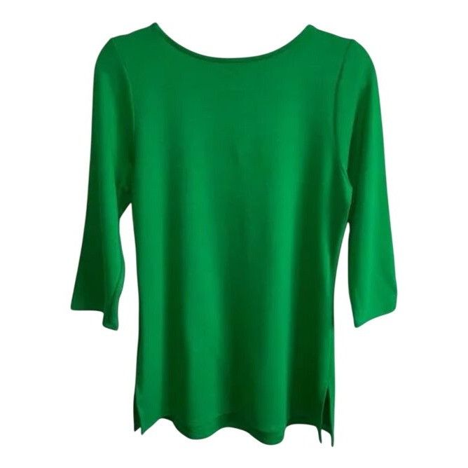 Other 3/4 Women's Sleeve Round Neck with Slit Top Medium Size M / US 6-8 / IT 42-44 - 3 Thumbnail