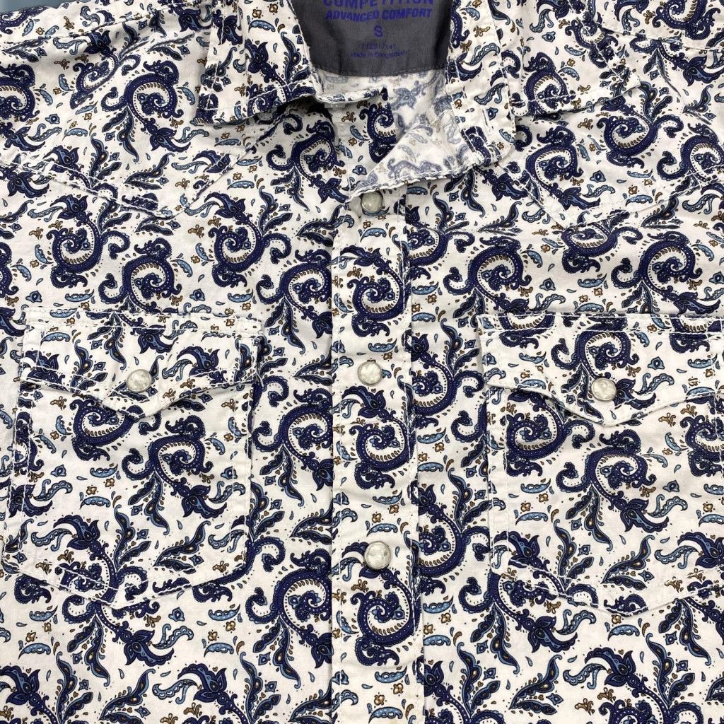 Wrangler Wrangler 20X Shirt Mens Small White Paisley Long Sleeve Western Snap Stretch Shirt Mens Small White Paisley Long Sleeve Western Snap Stretch Size US S / EU 44-46 / 1 - 1 Thumbnail