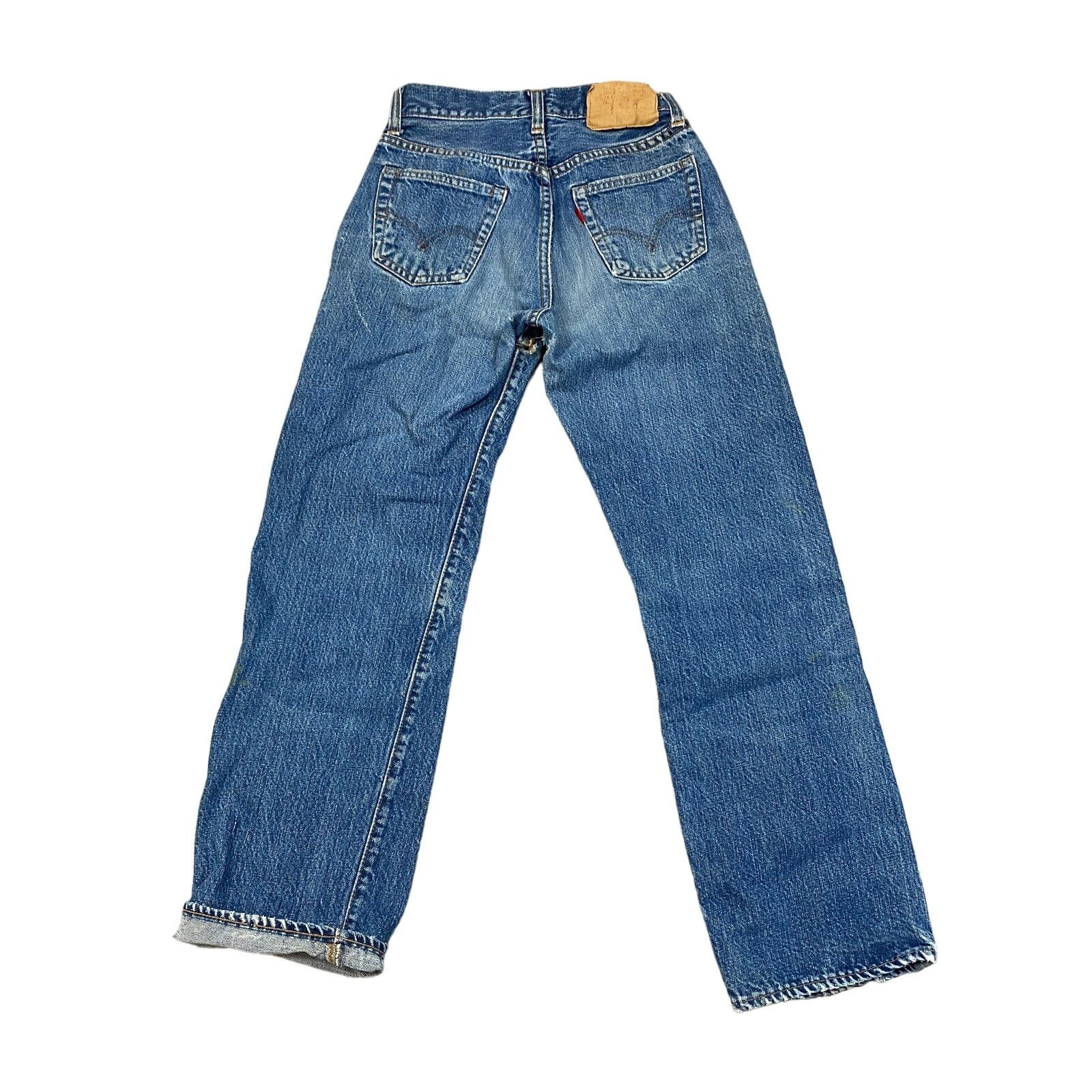 Levi's × Vintage VTG 70s Levi's 505 Redline Selvedge Talon 42 Jeans 22x26 Size 22" - 1 Thumbnail