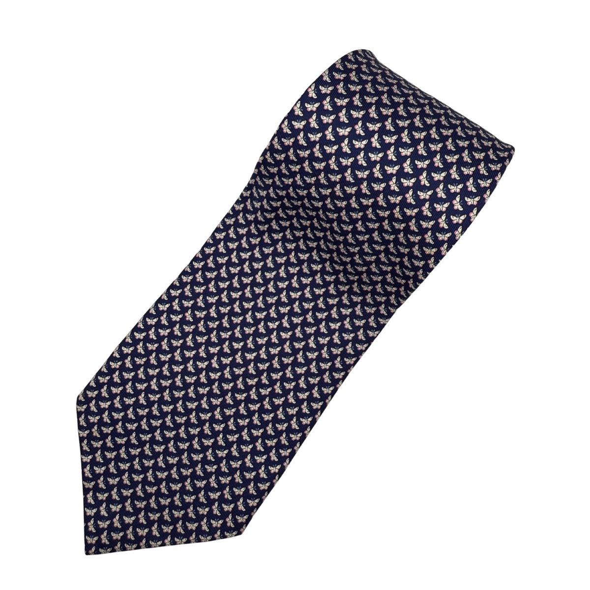 Salvatore Ferragamo Salvatore Ferragamo Silk Tie, Navy, Made in Italy, Like New Size ONE SIZE - 1 Thumbnail