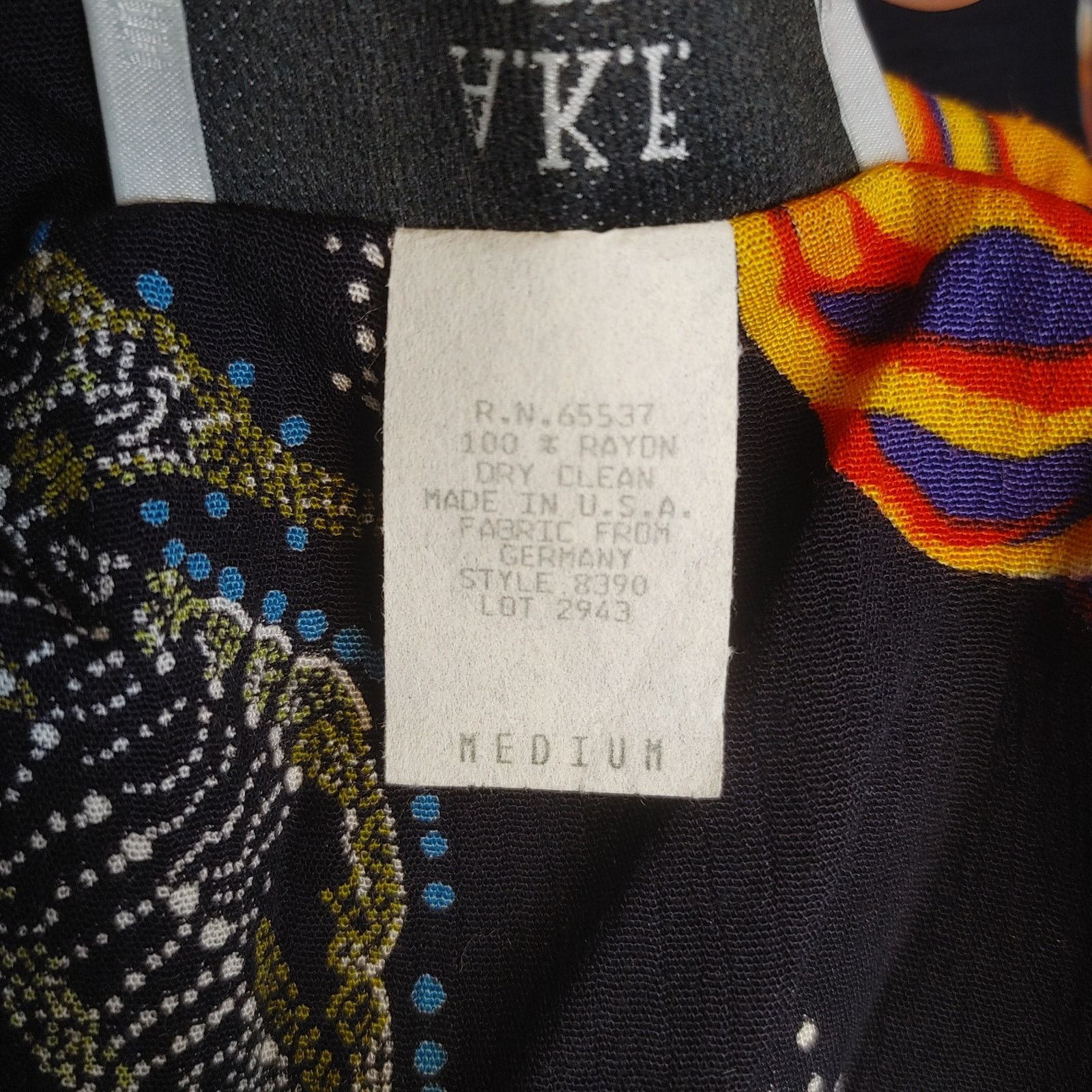 Other AKF Women's M Blue/Orange Botanical Open Front Cardigan Size M / US 6-8 / IT 42-44 - 4 Thumbnail