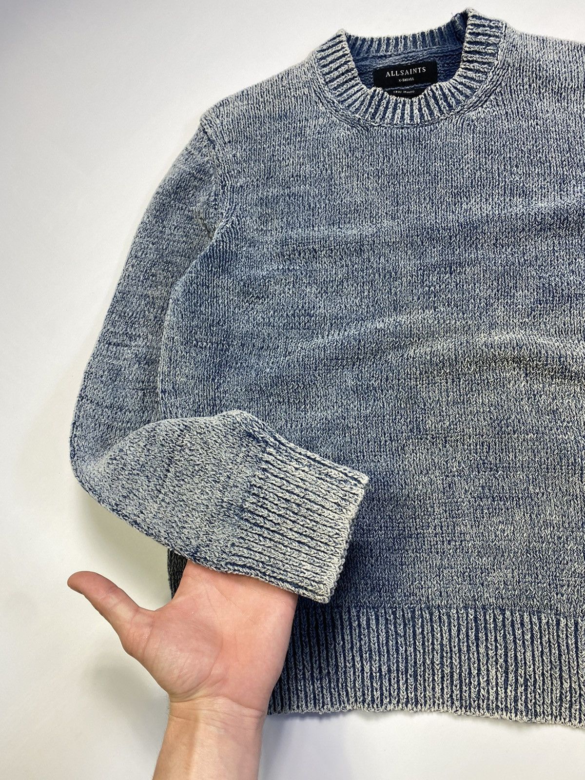 Allsaints Allsaints isumi crew blue garment knit sweater jumper Size US S / EU 44-46 / 1 - 5 Thumbnail