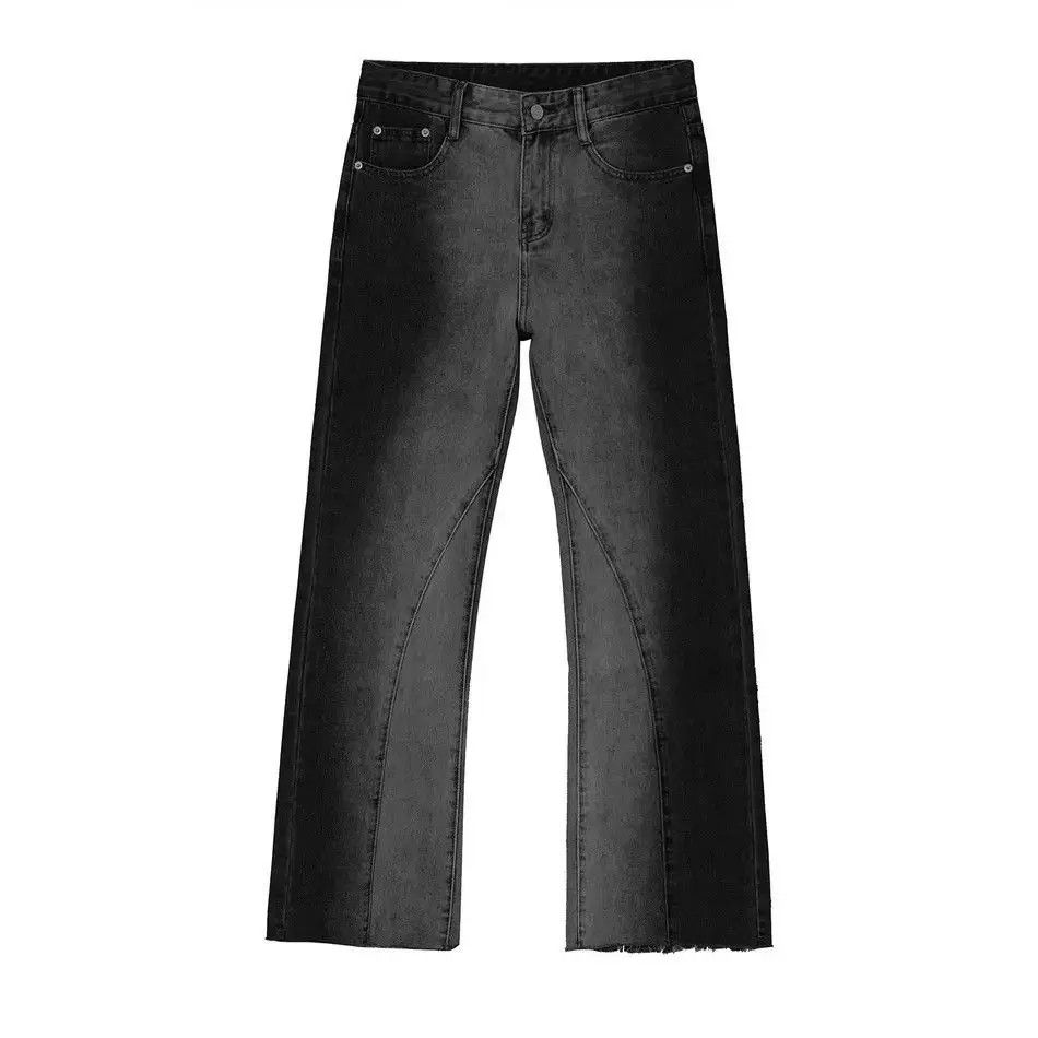 Japanese Brand Retro loose tie dye gradient micro flared jeans Size US 32 / EU 48 - 4 Thumbnail