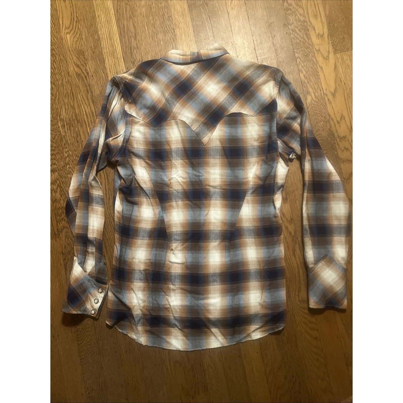 The Unbranded Brand Vtg 50s Heavy Rayon Shadow Plaid Shirt Sawtooth Pearl Snap M Size US M / EU 48-50 / 2 - 23 Thumbnail