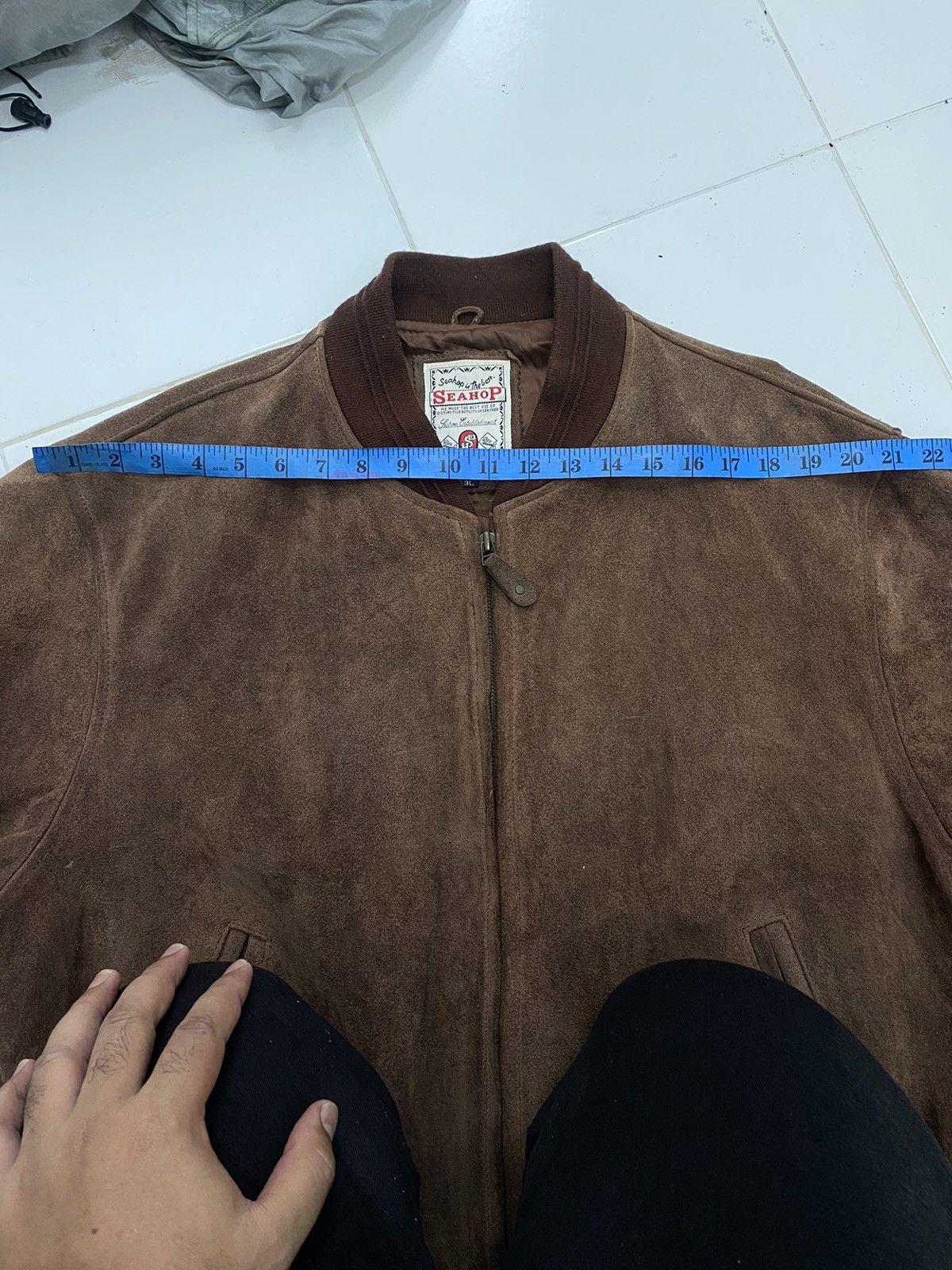 Japanese Brand × Vintage Vintage Seashop Suede Leather Jackets Brown Size US L / EU 52-54 / 3 - 14 Thumbnail
