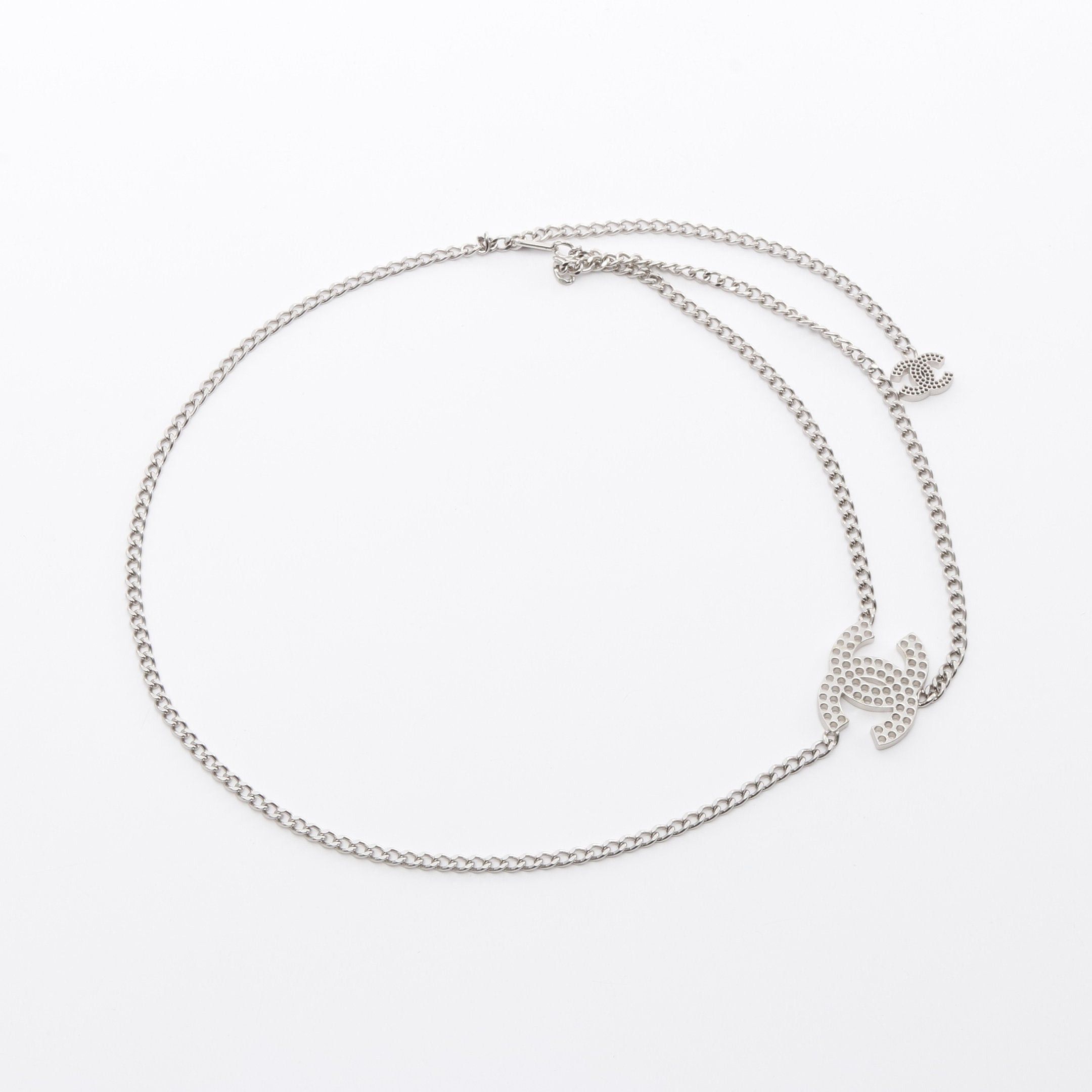 Chanel Chanel Coco Mark Chain Belt Silver 03P Size ONE SIZE - 1 Thumbnail
