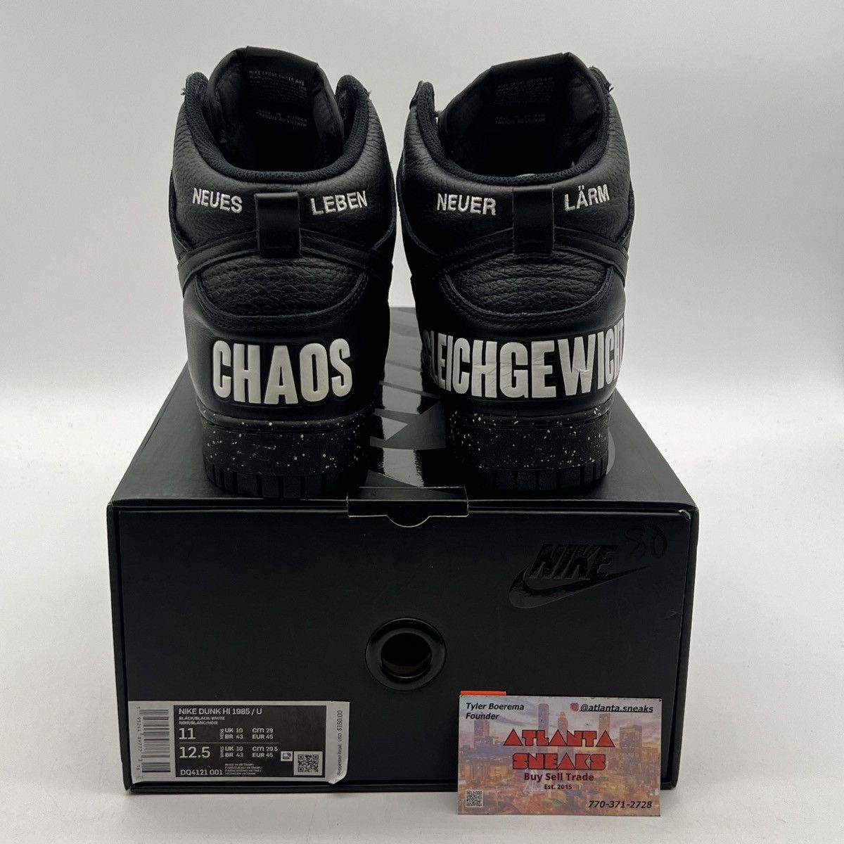 Nike Nike Undercover x Dunk 1985 High Chaos Black Size US 11 / EU 44 - 3 Thumbnail