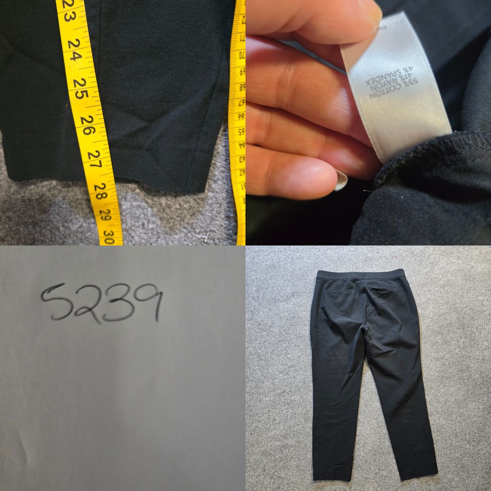 J. Jill J. Jill Pants Womens Size 12 Black Premium Bi Stretch Ankle Casual Career Capsule Basic Regular Size 34" / US 12 / IT 48 - 8 Thumbnail