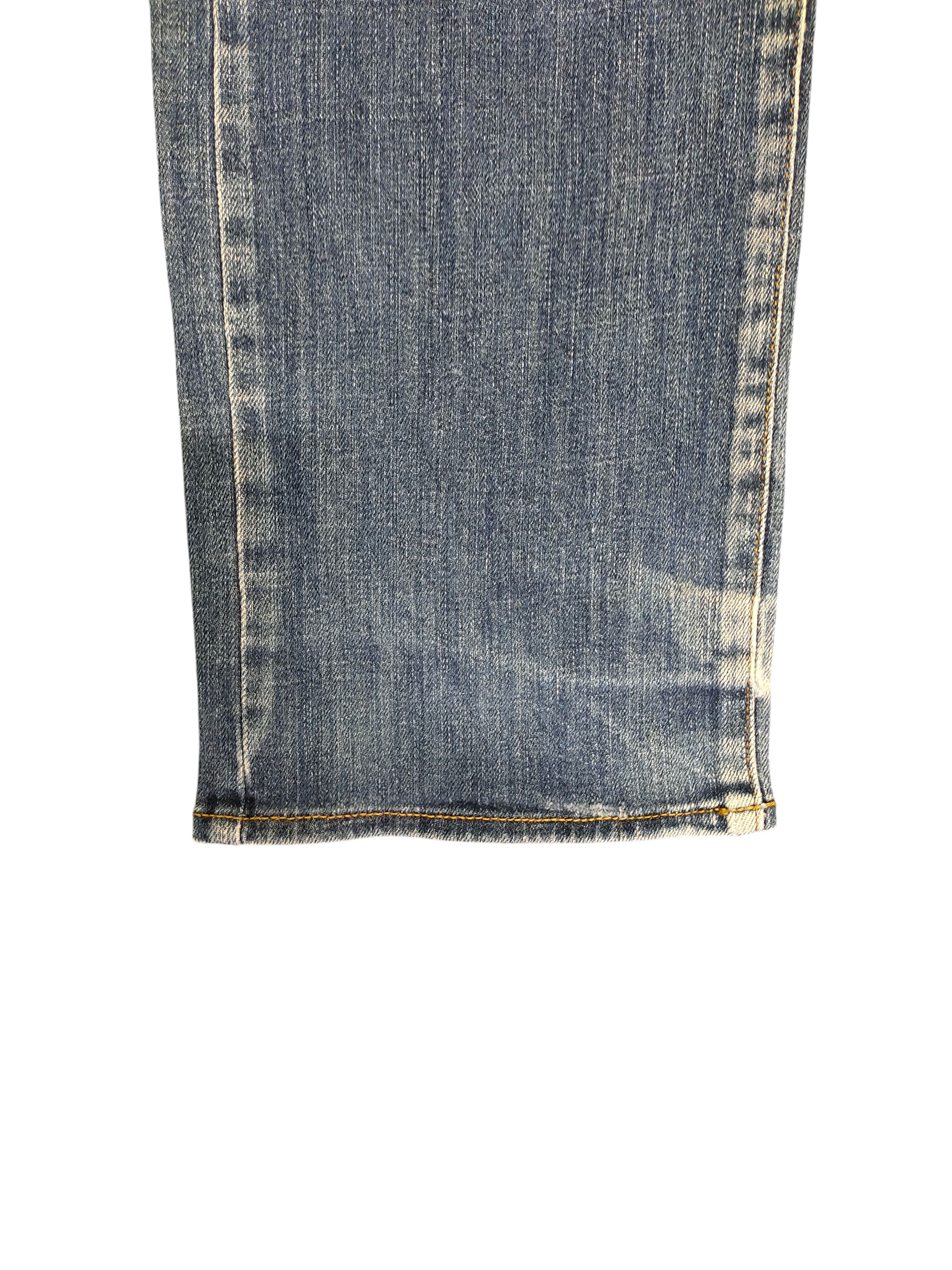 Kapital Vintage 90s Johnbull Clawmark Distress Faded Denim Jeans Size US 35 - 6 Thumbnail